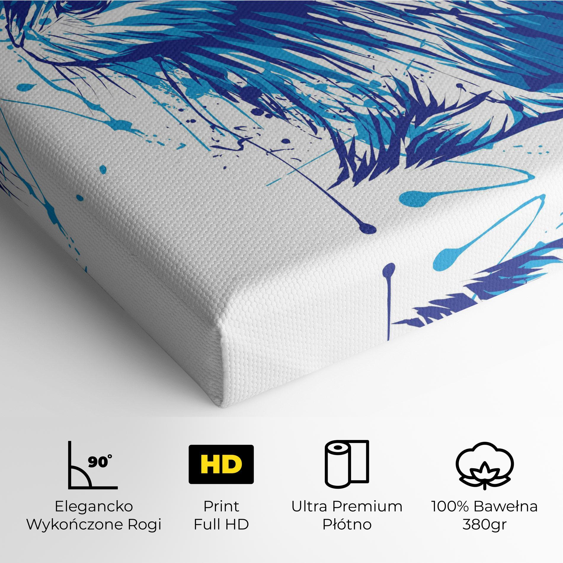 Obraz na Płótnie Blue Bunny mockup 4