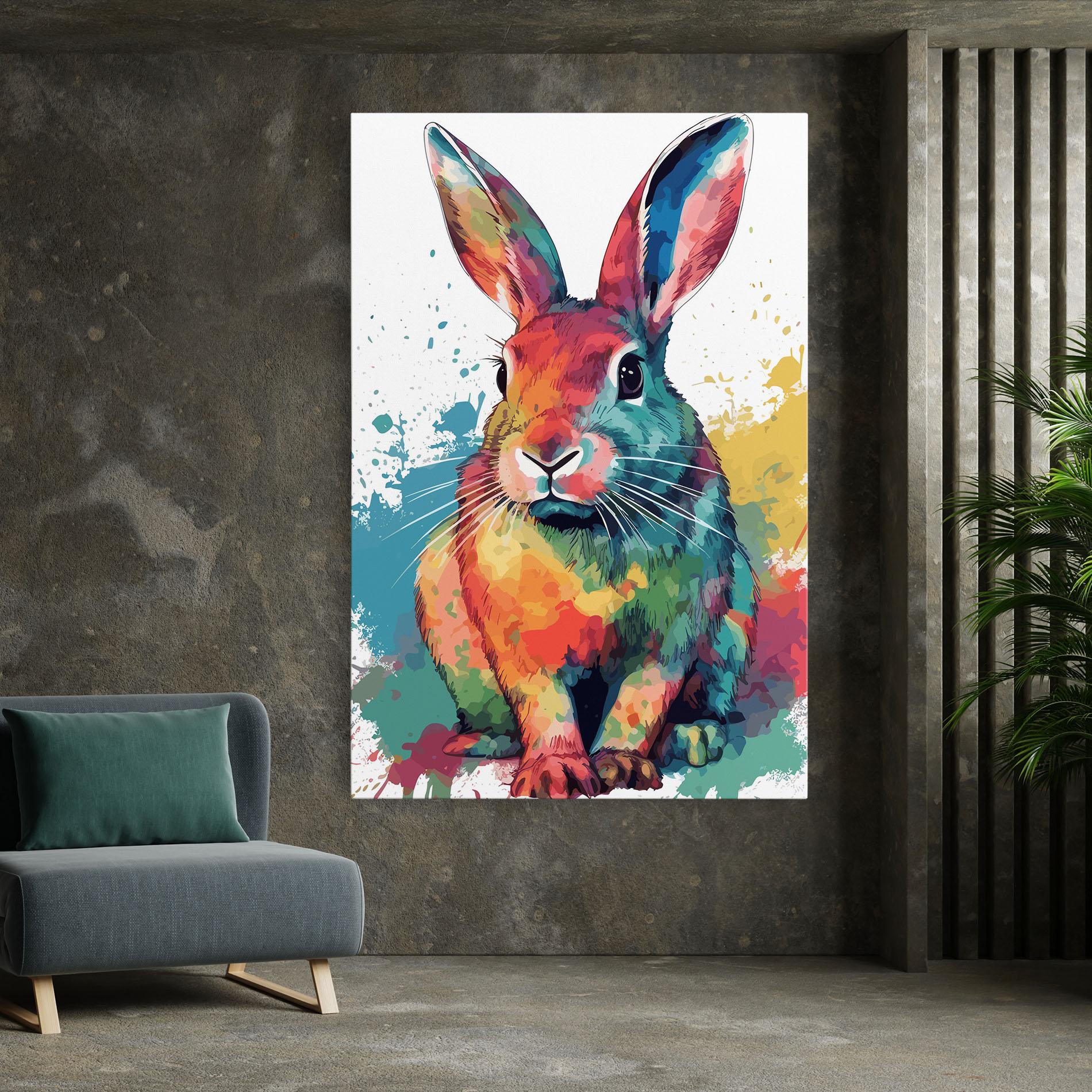 Obraz na Płótnie Brush Rabbit mockup 7
