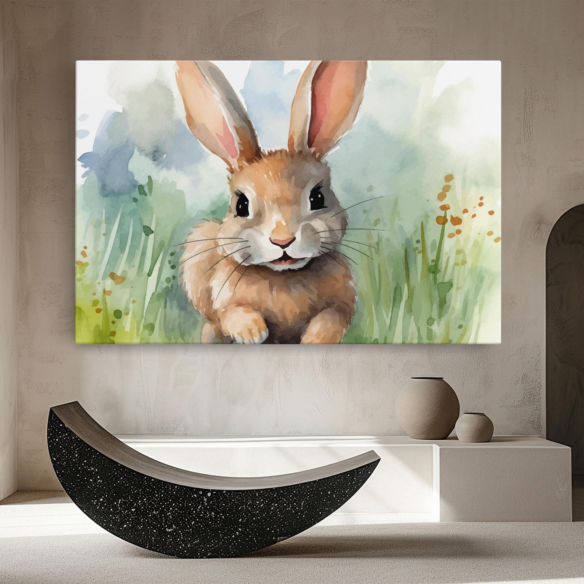 Obraz na Płótnie Brown Cream Bunny mockup 8