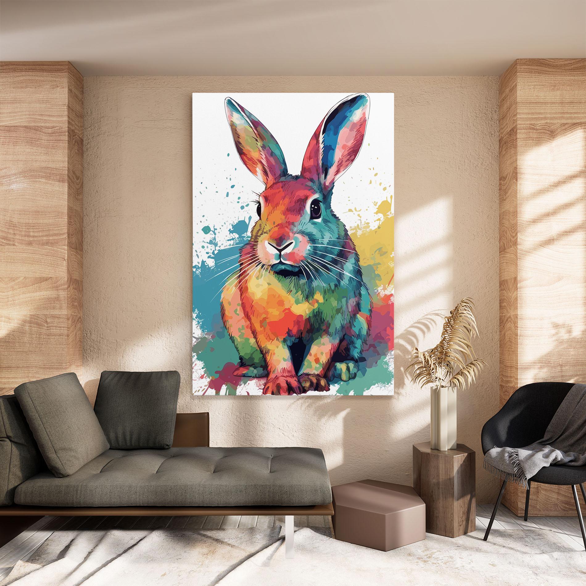 Obraz na Płótnie Brush Rabbit mockup 8