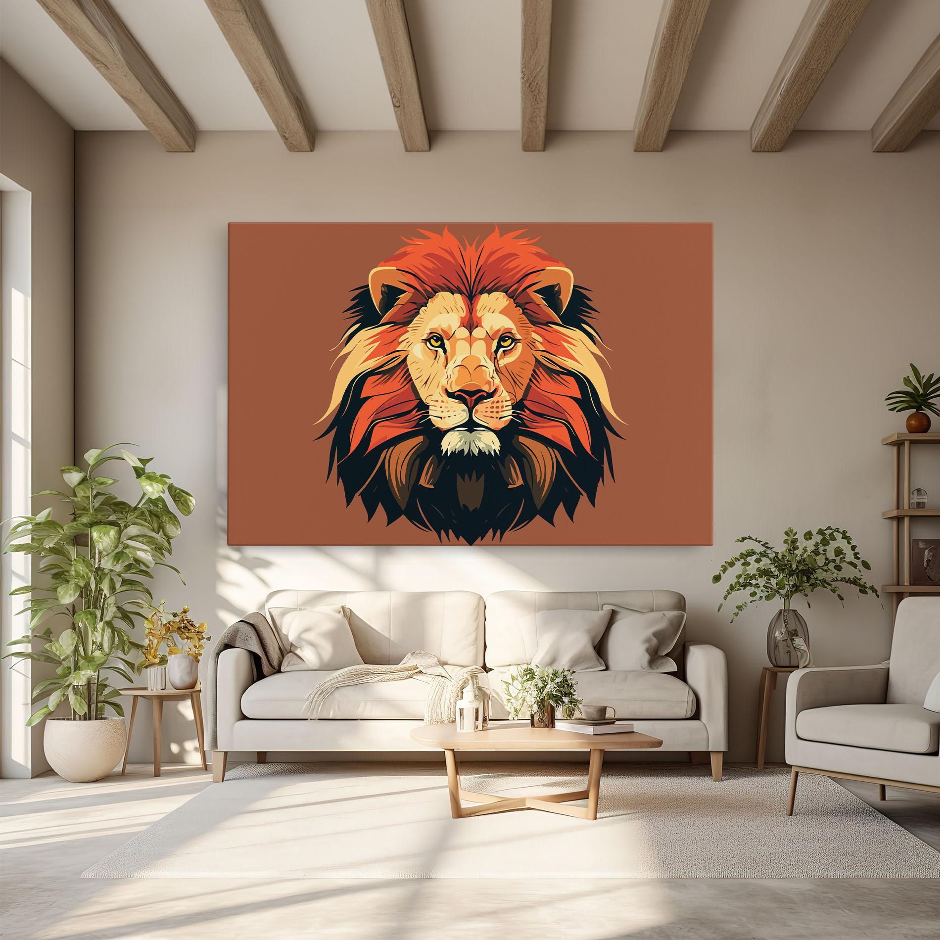 Obraz na Płótnie African Lion mockup 6