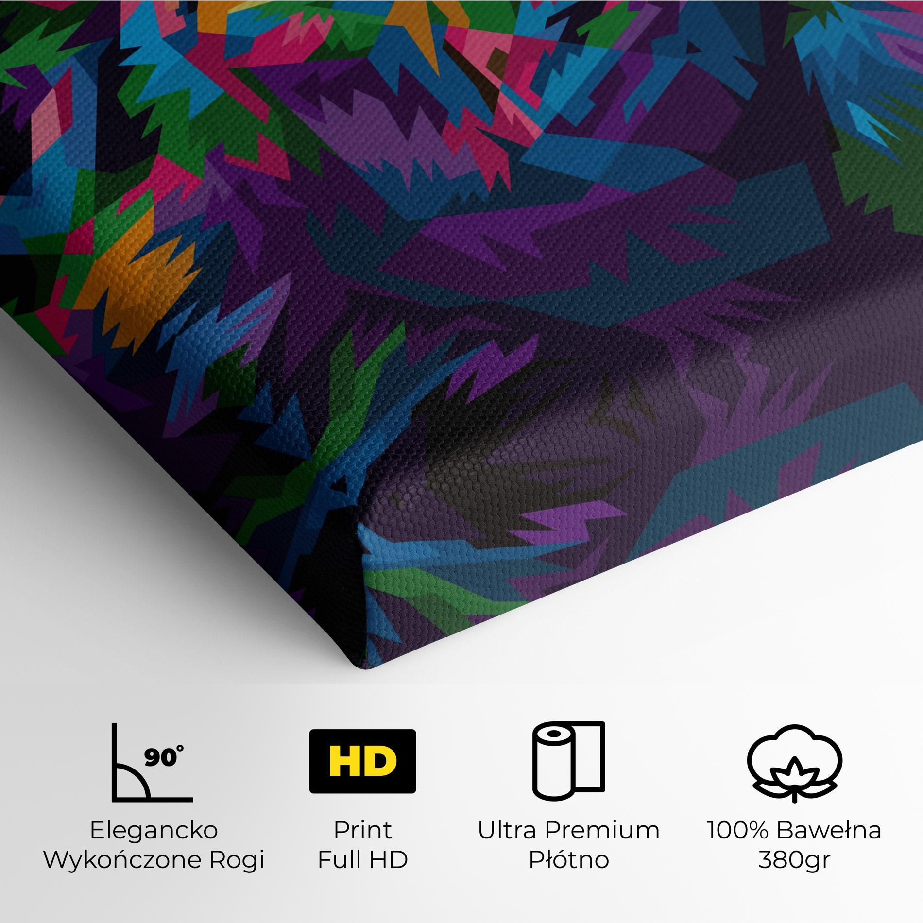 Obraz na Płótnie Cute Color Lion mockup 4