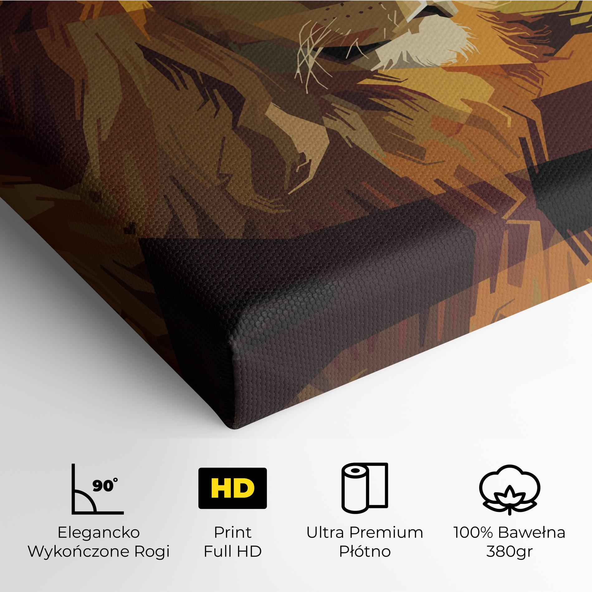 Obraz na Płótnie Lion Art mockup 4
