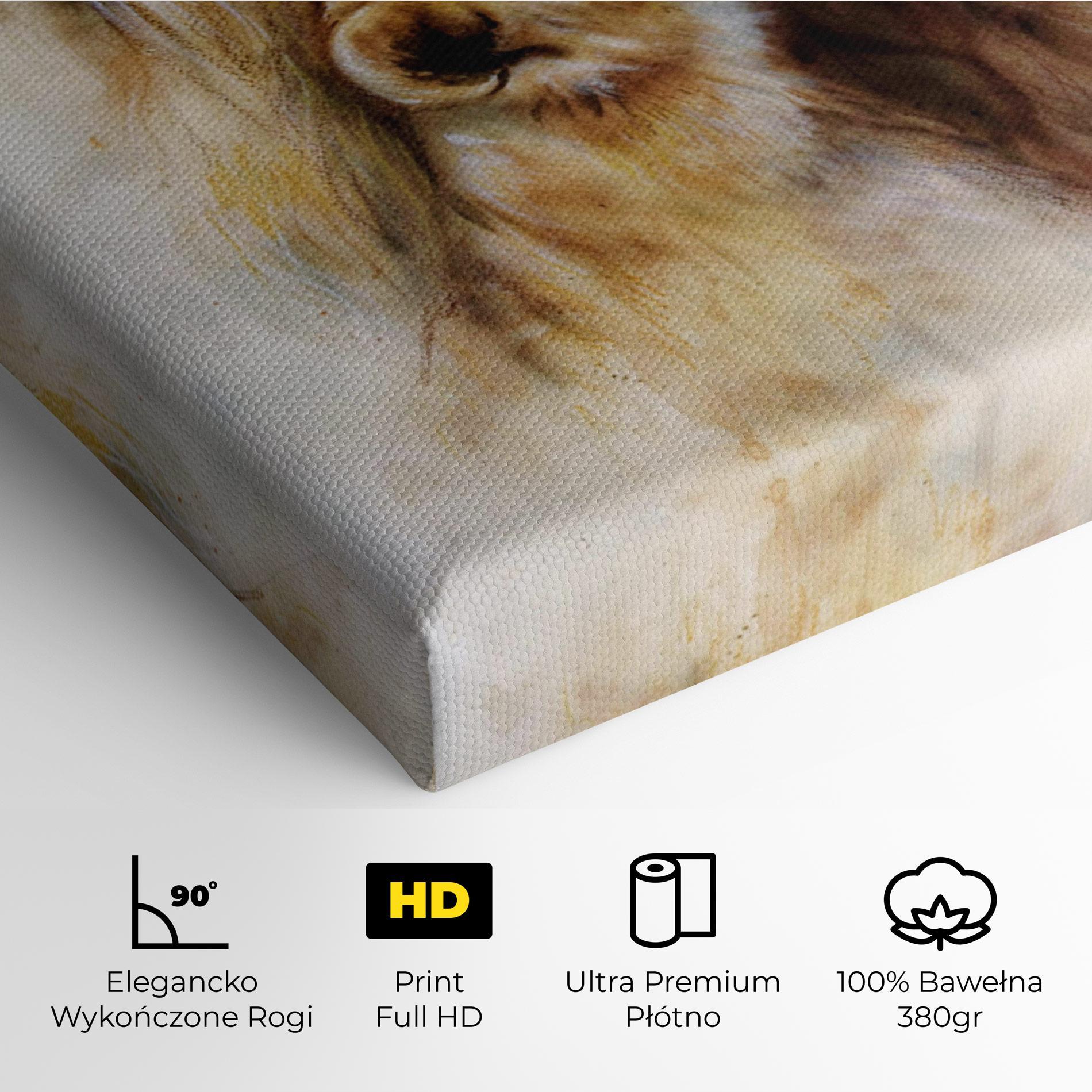 Obraz na Płótnie Lion Love mockup 4