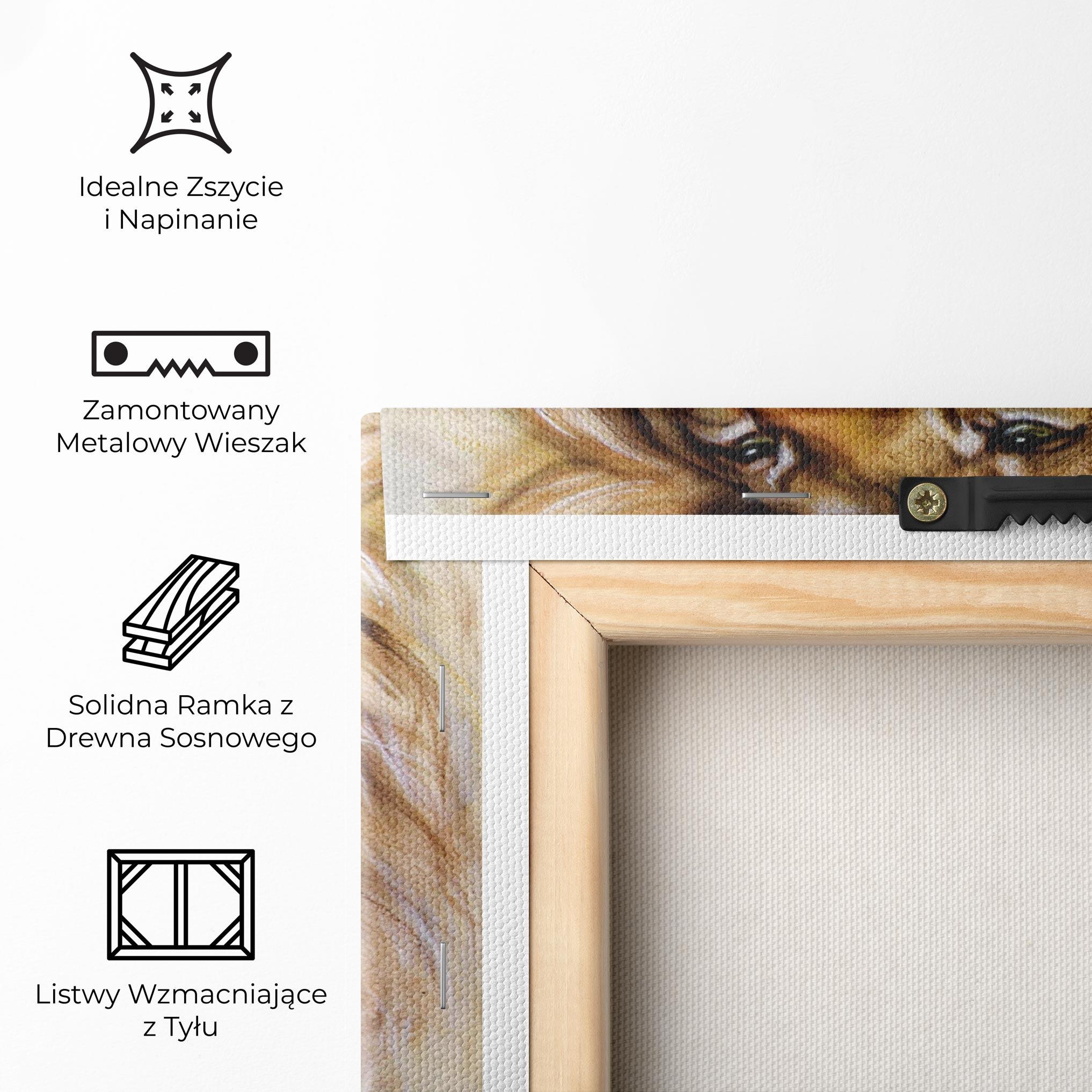 Obraz na Płótnie Lion Love mockup 5