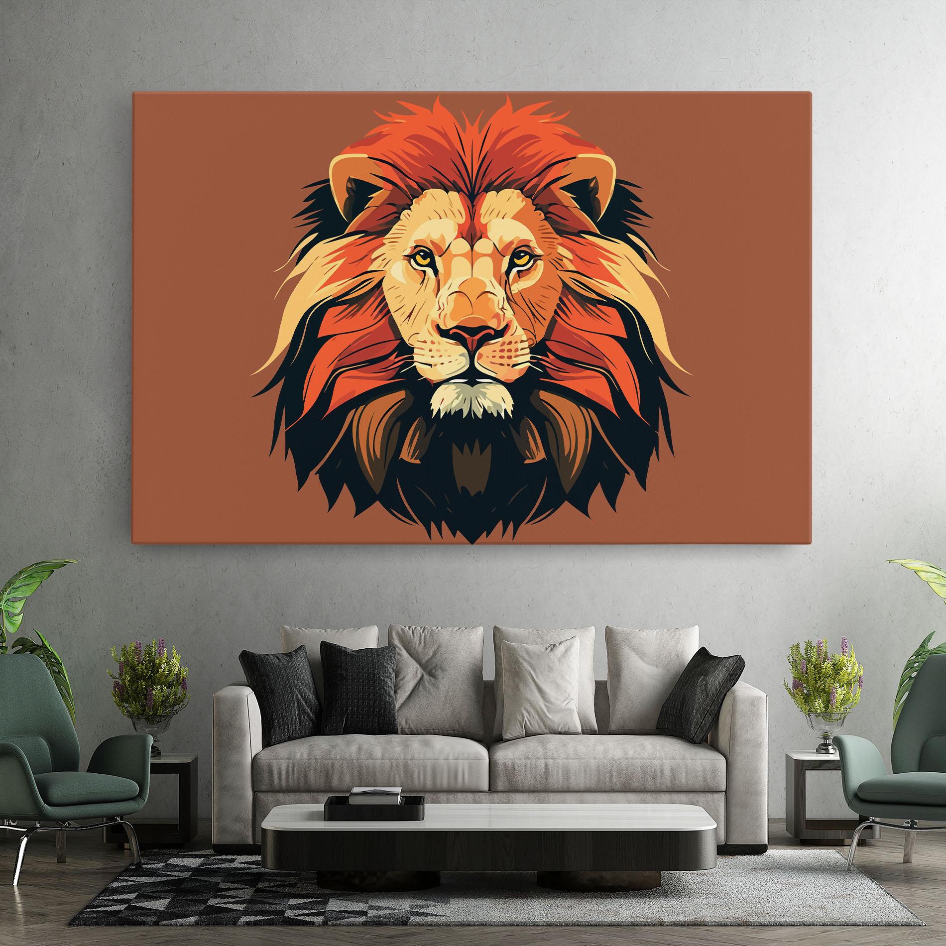 Obraz na Płótnie African Lion mockup 7