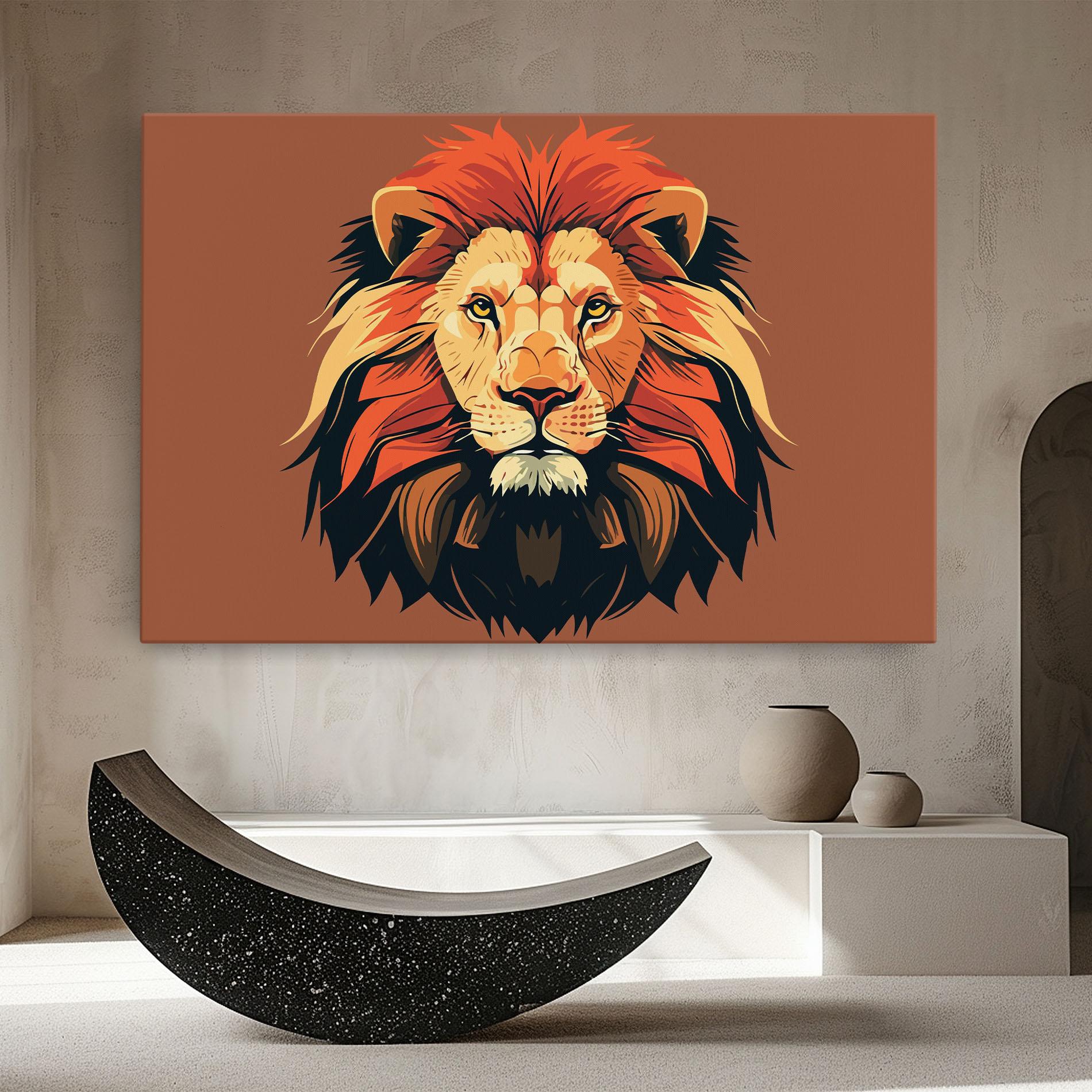 Obraz na Płótnie African Lion mockup 8