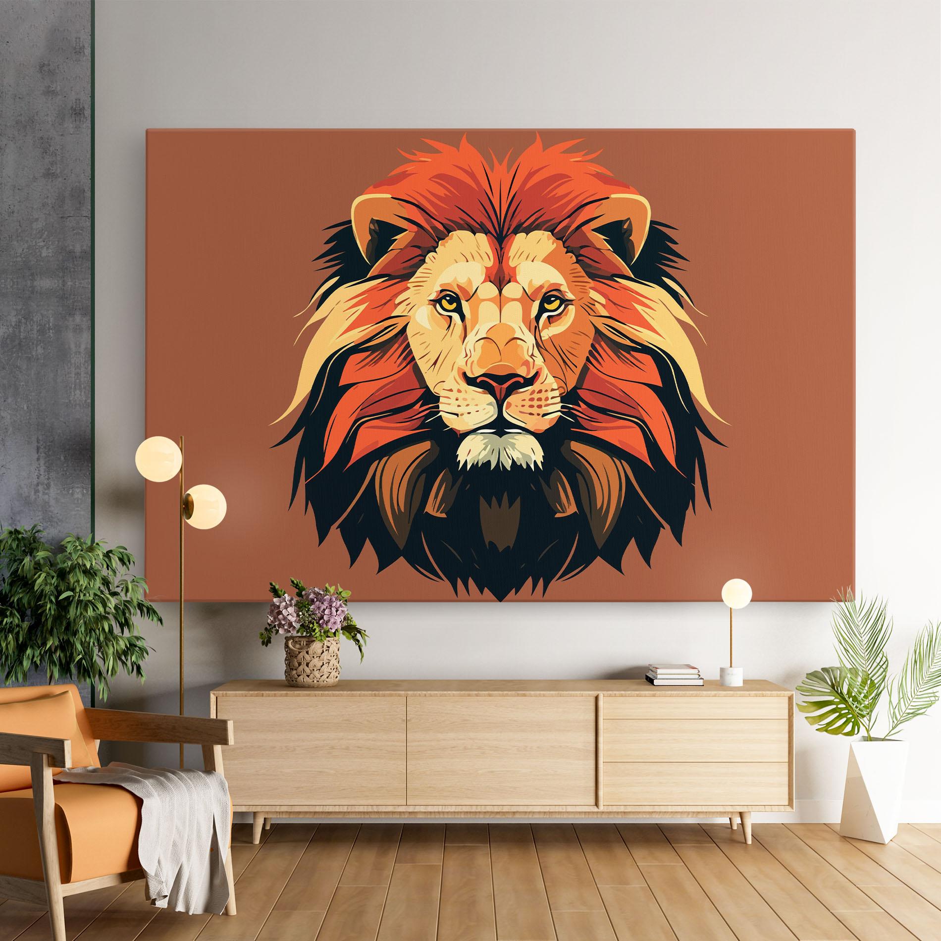 Obraz na Płótnie African Lion mockup 9