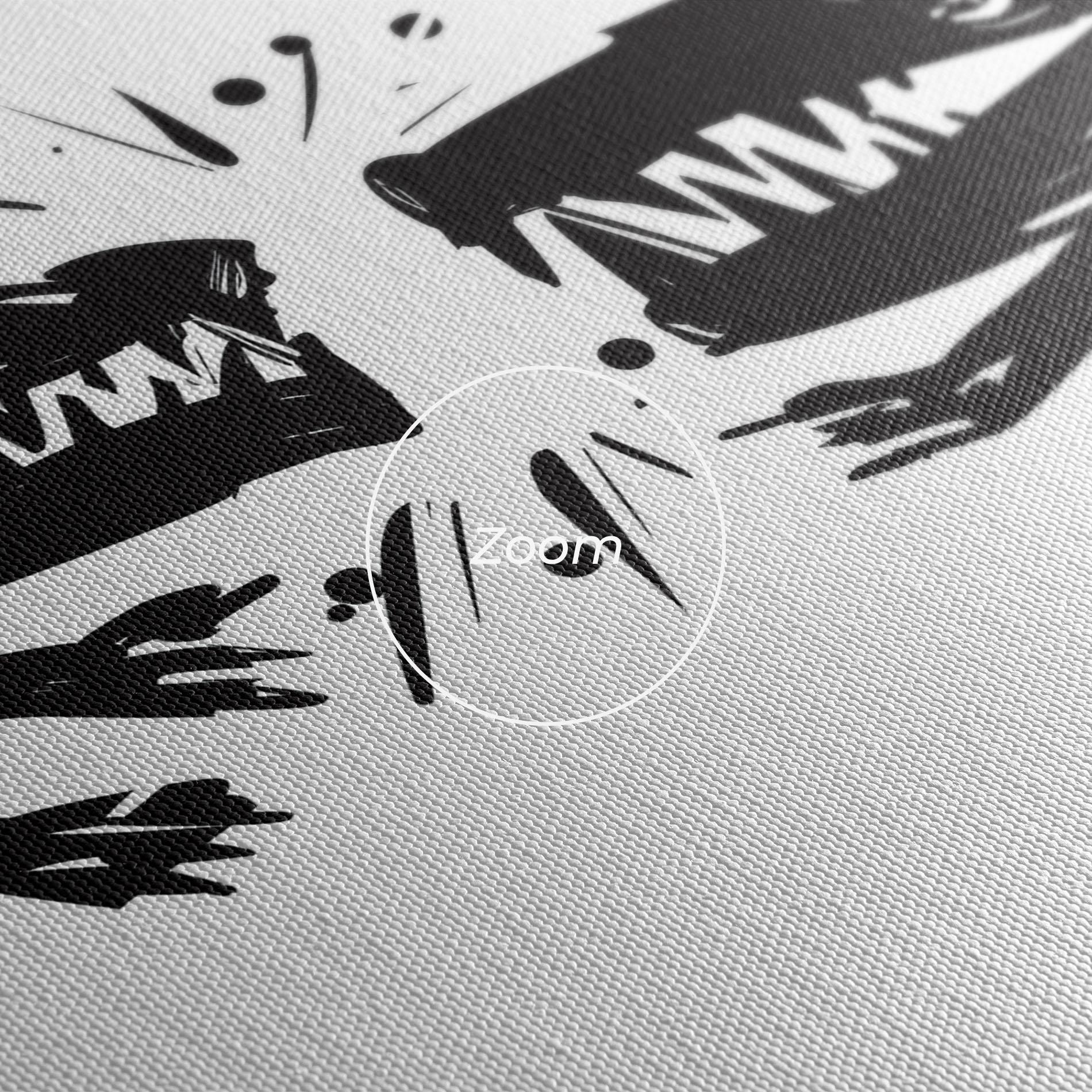 Obraz na Płótnie Black Wolves mockup 3