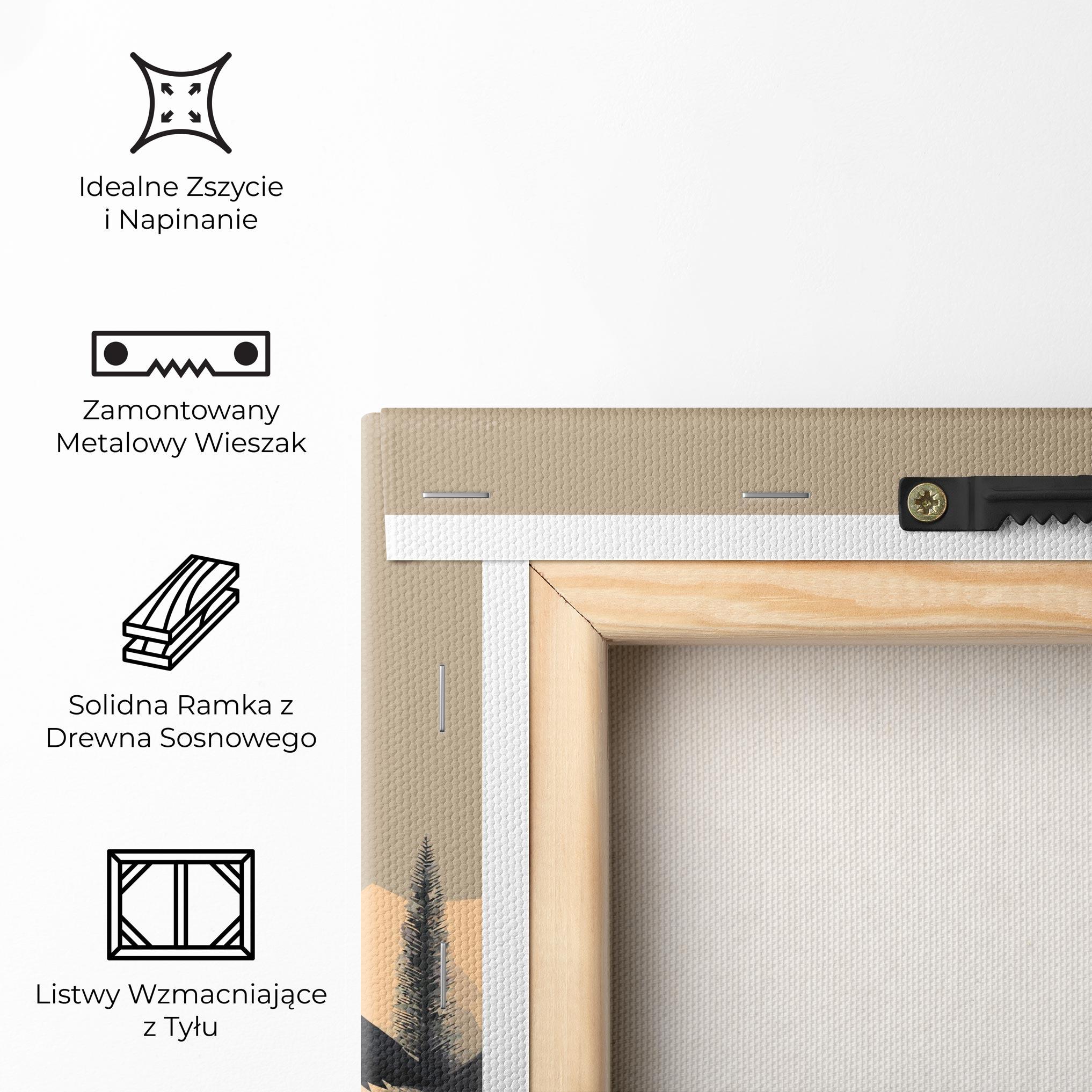 Obraz na Płótnie Black Wolf mockup 5