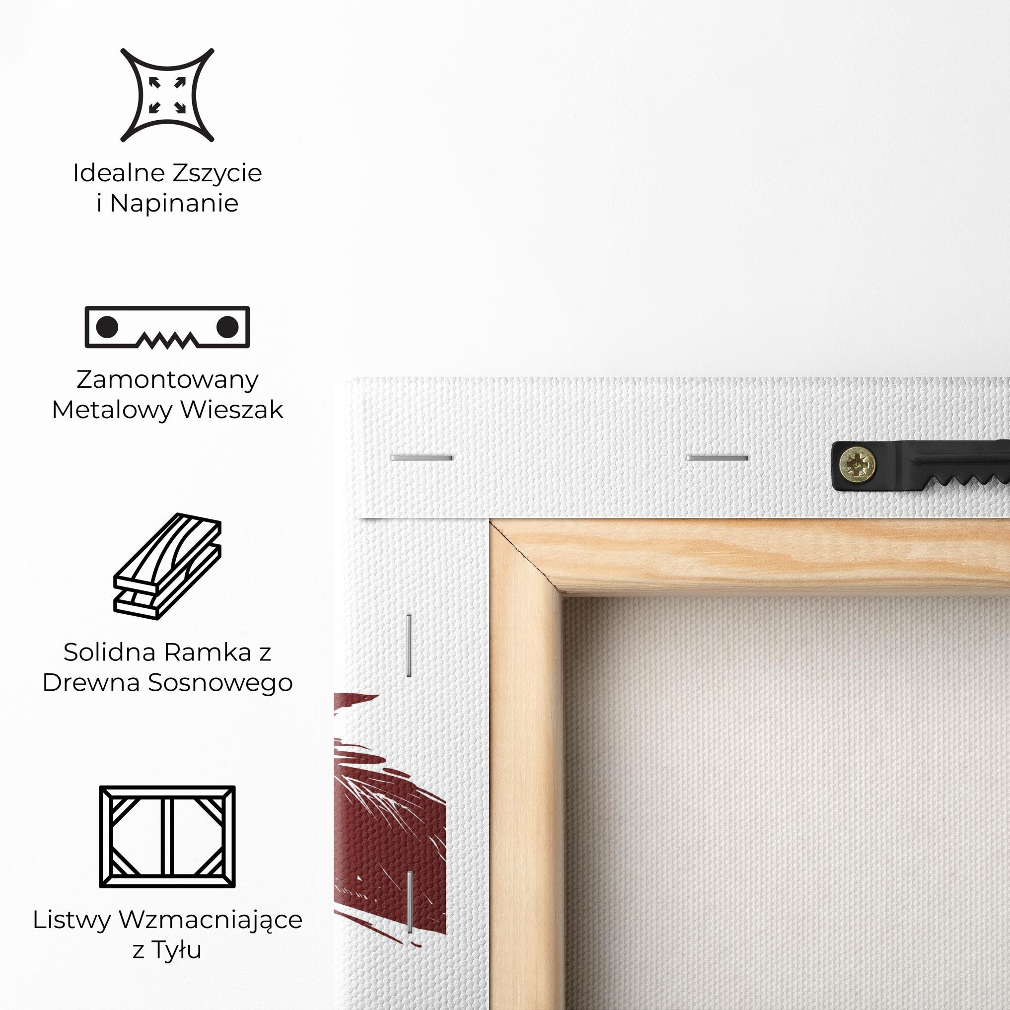 Obraz na Płótnie Red Blue Wolves mockup 5