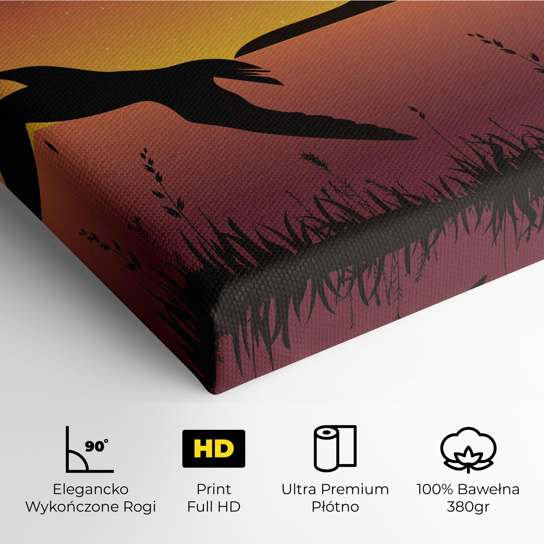 Obraz na Płótnie Birds Fishing mockup 4