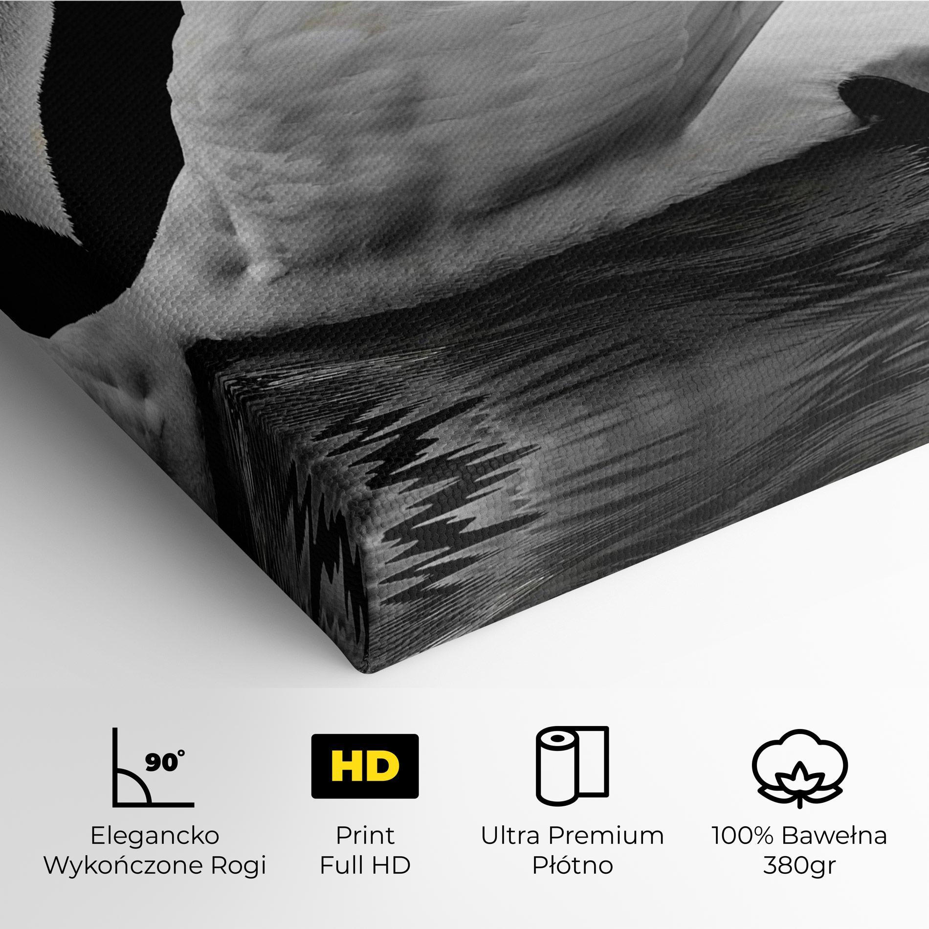 Obraz na Płótnie Black And White Swan mockup 4