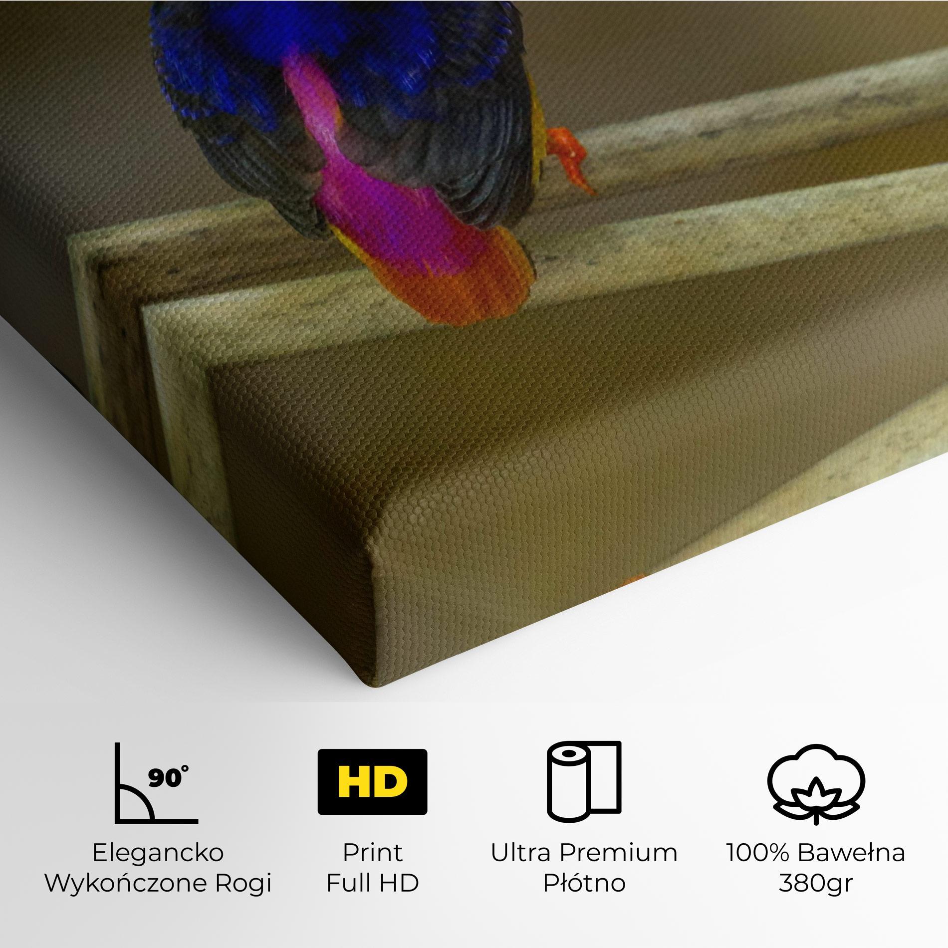 Obraz na Płótnie Colorful Bird mockup 4