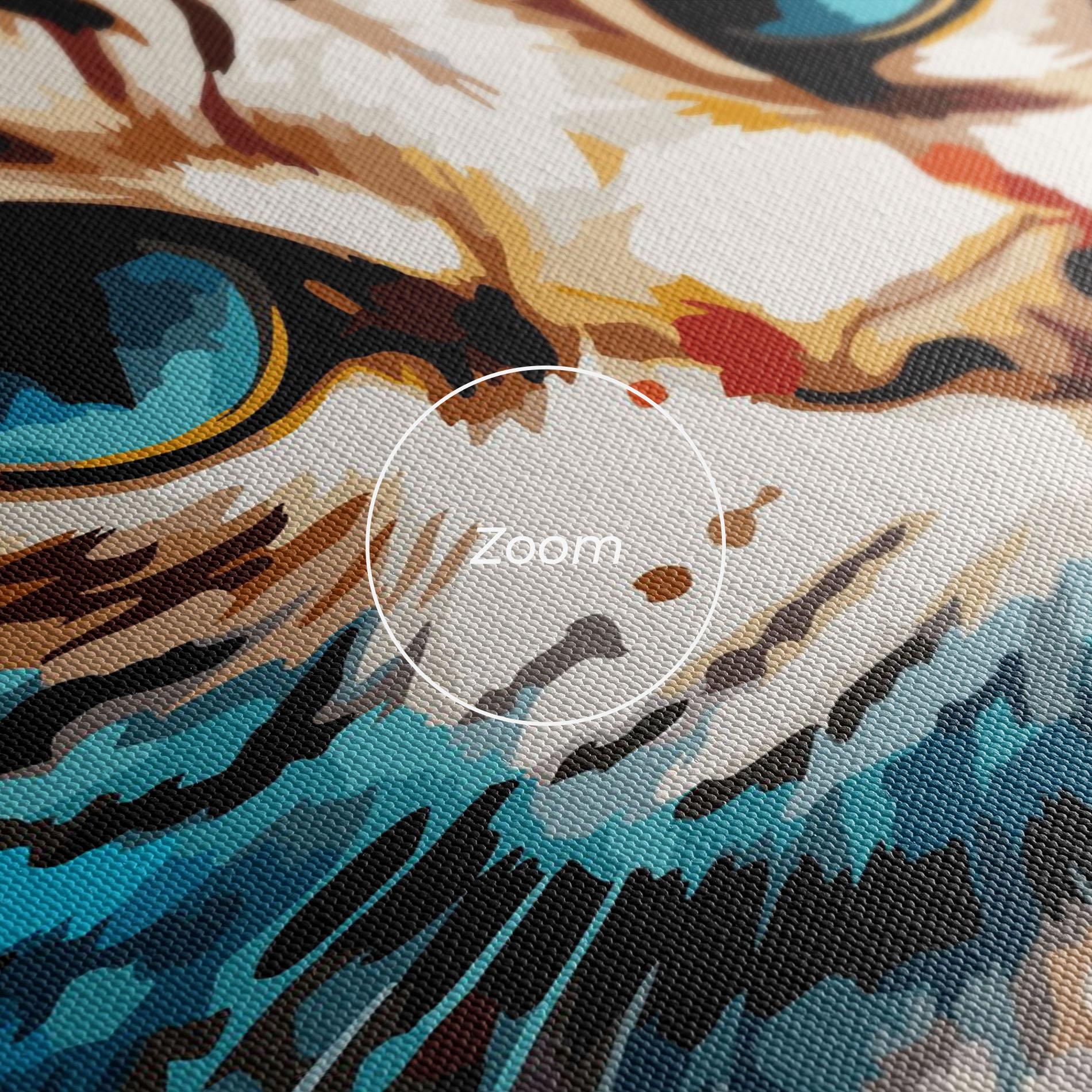 Obraz na Płótnie Blue Eyes Cat mockup 3