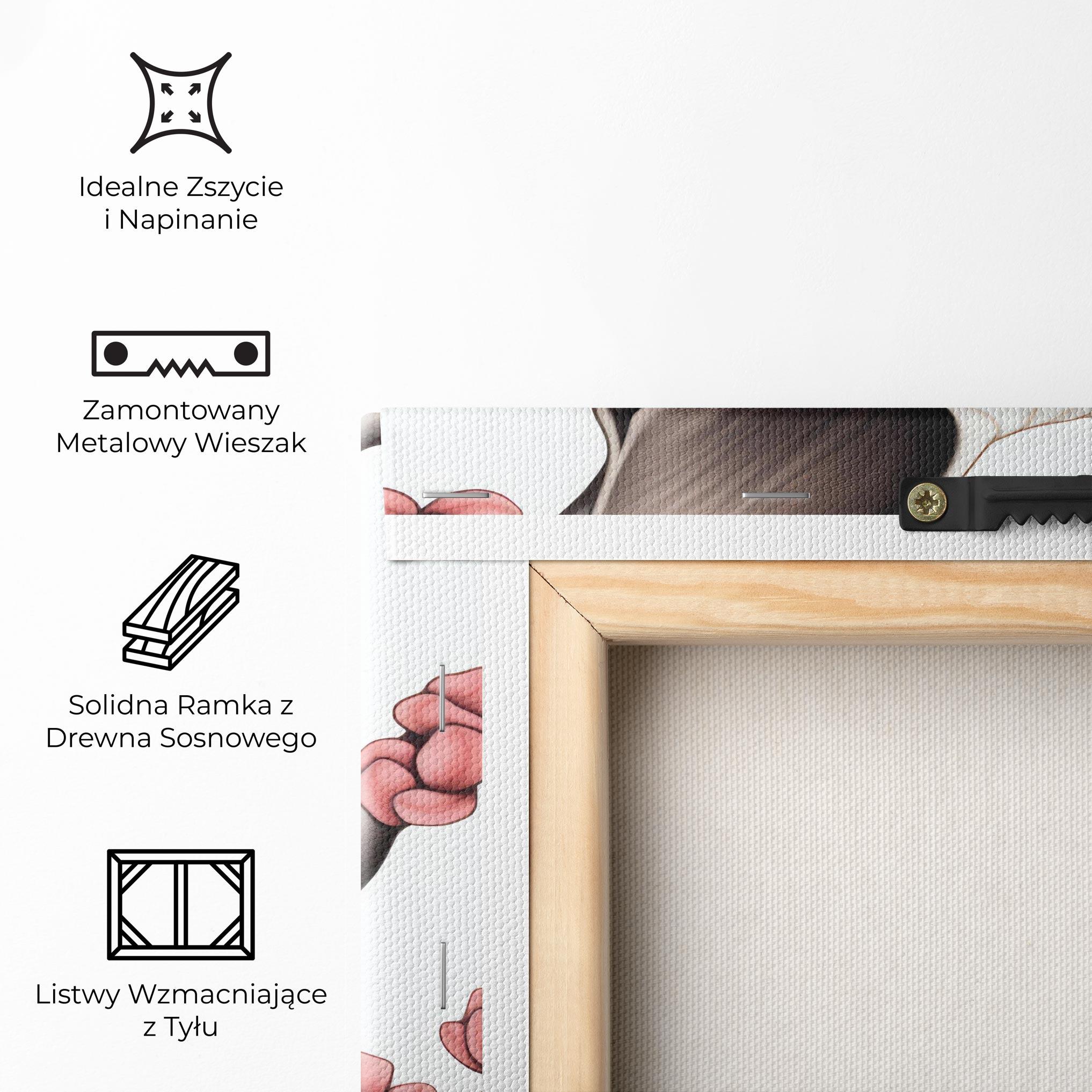 Obraz na Płótnie Blue Eyes Cat Drawing mockup 5