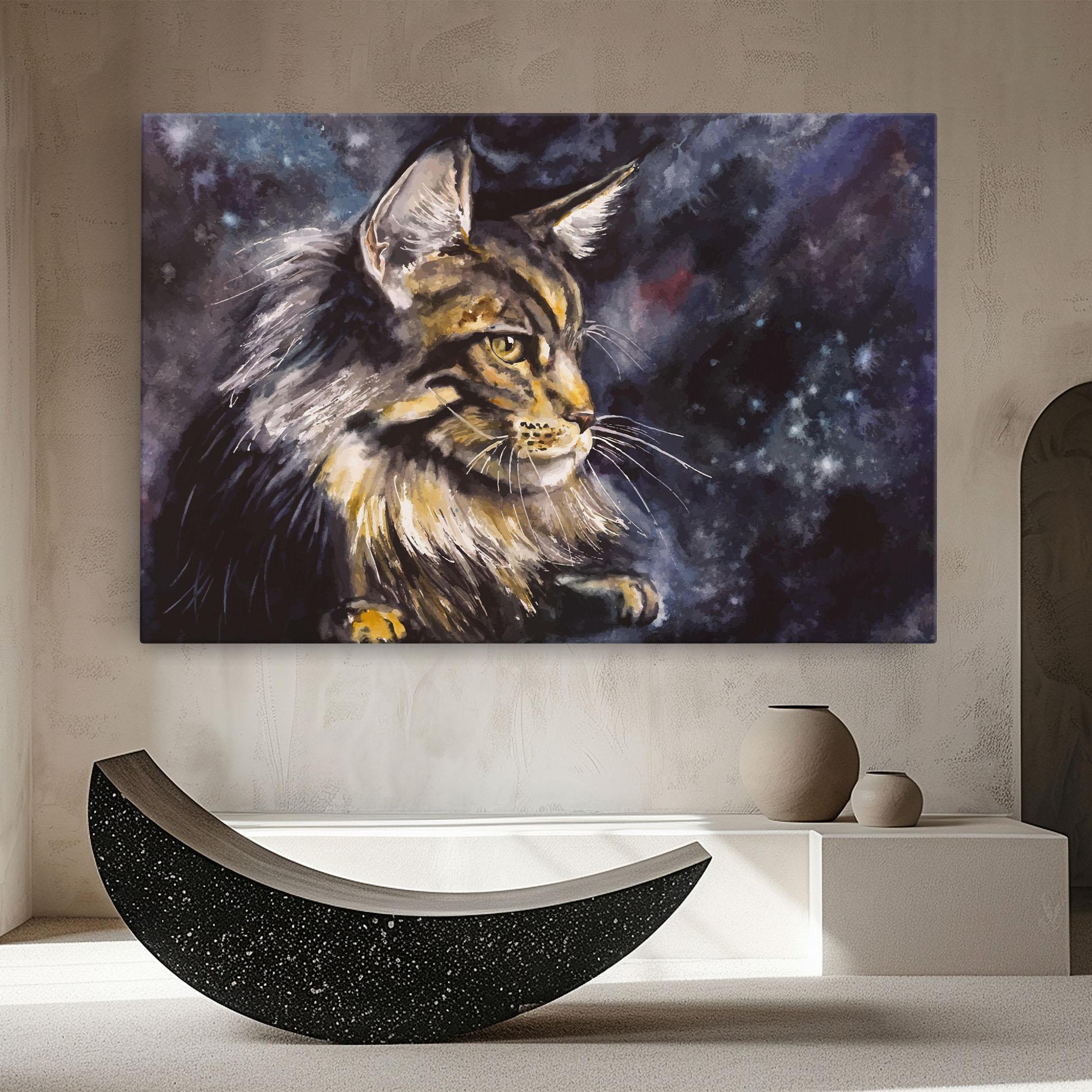 Obraz na Płótnie Cat Watercolor Art mockup 8