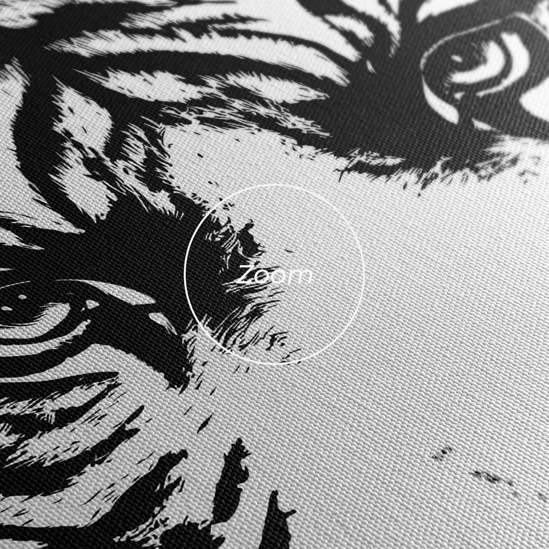 Obraz na Płótnie Big Eyes Tiger mockup 3