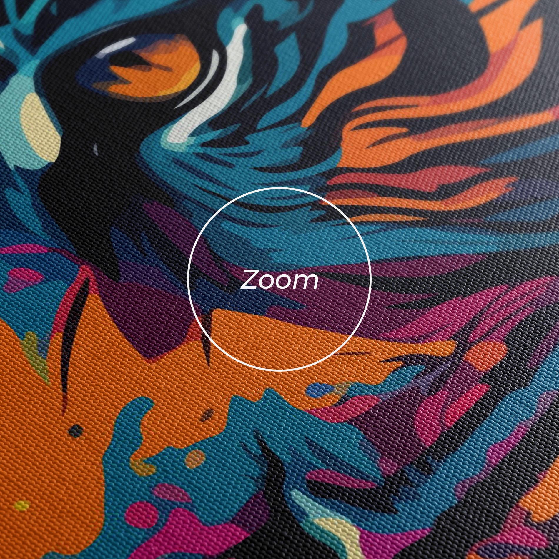 Obraz na Płótnie Colorful Tiger mockup 3