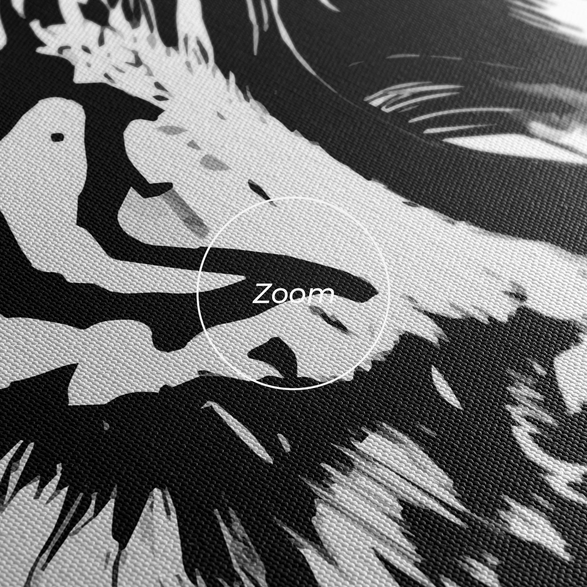 Obraz na Płótnie Ink Art Tiger mockup 3