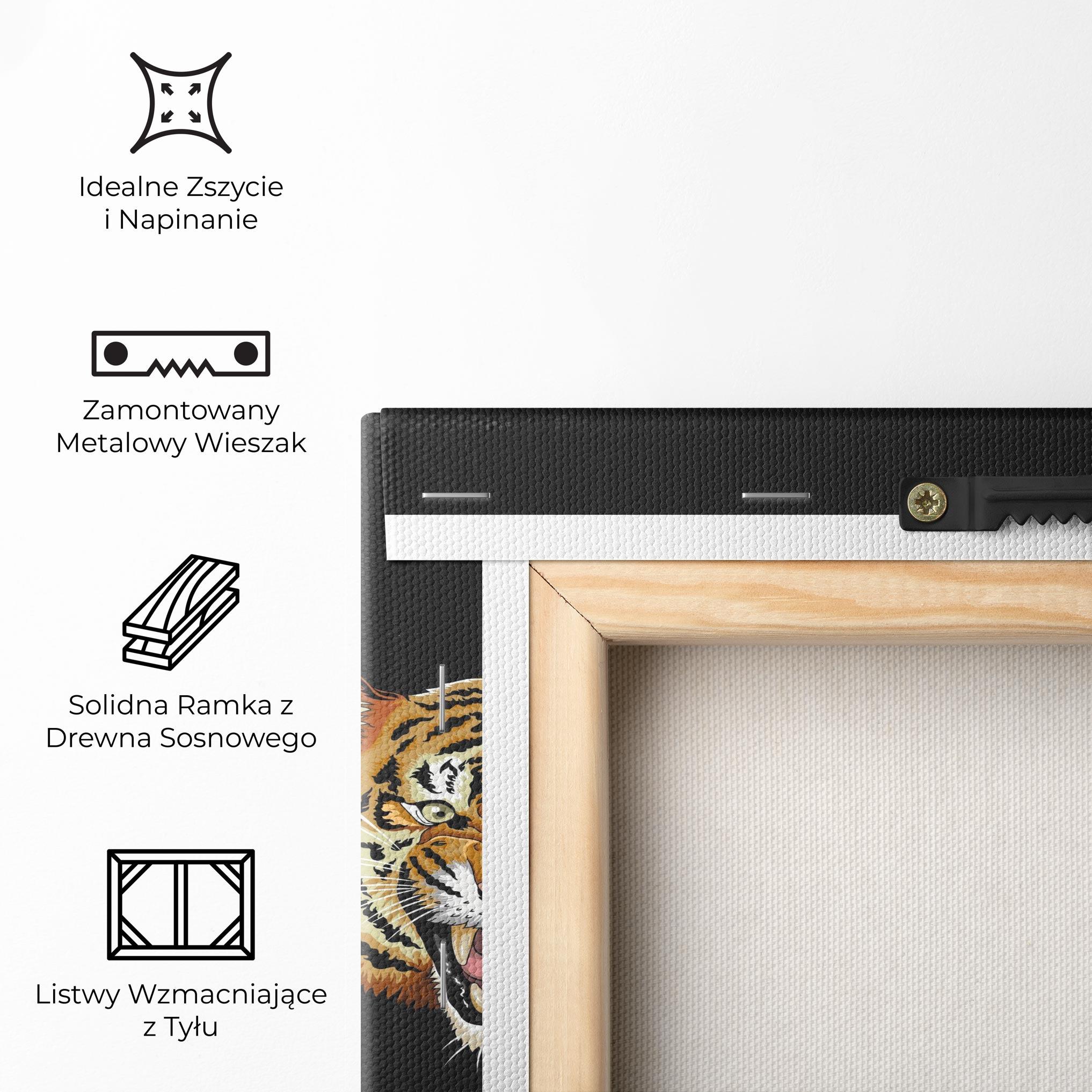Obraz na Płótnie 3 Tigers mockup 5
