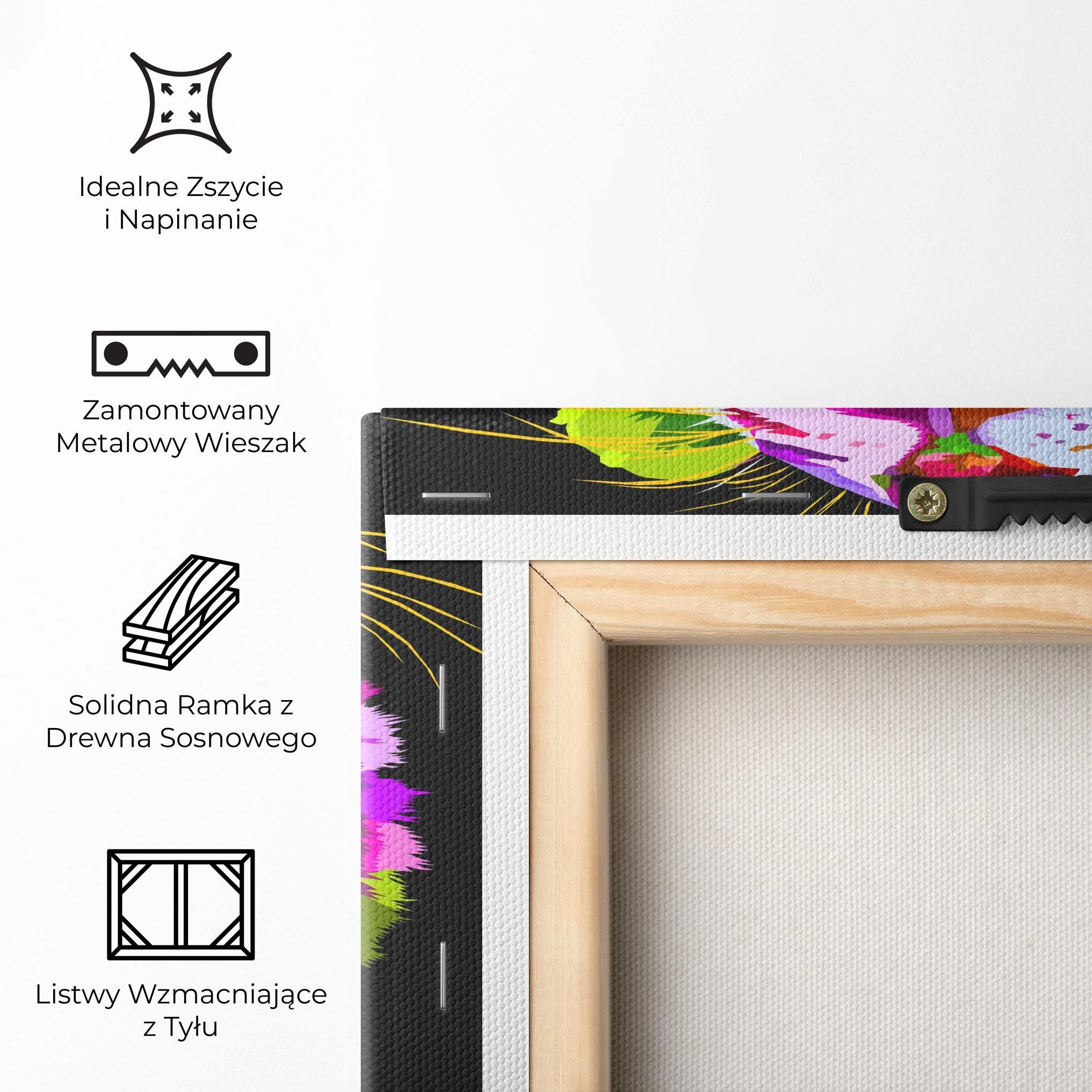 Obraz na Płótnie Tiger Mix Color mockup 5