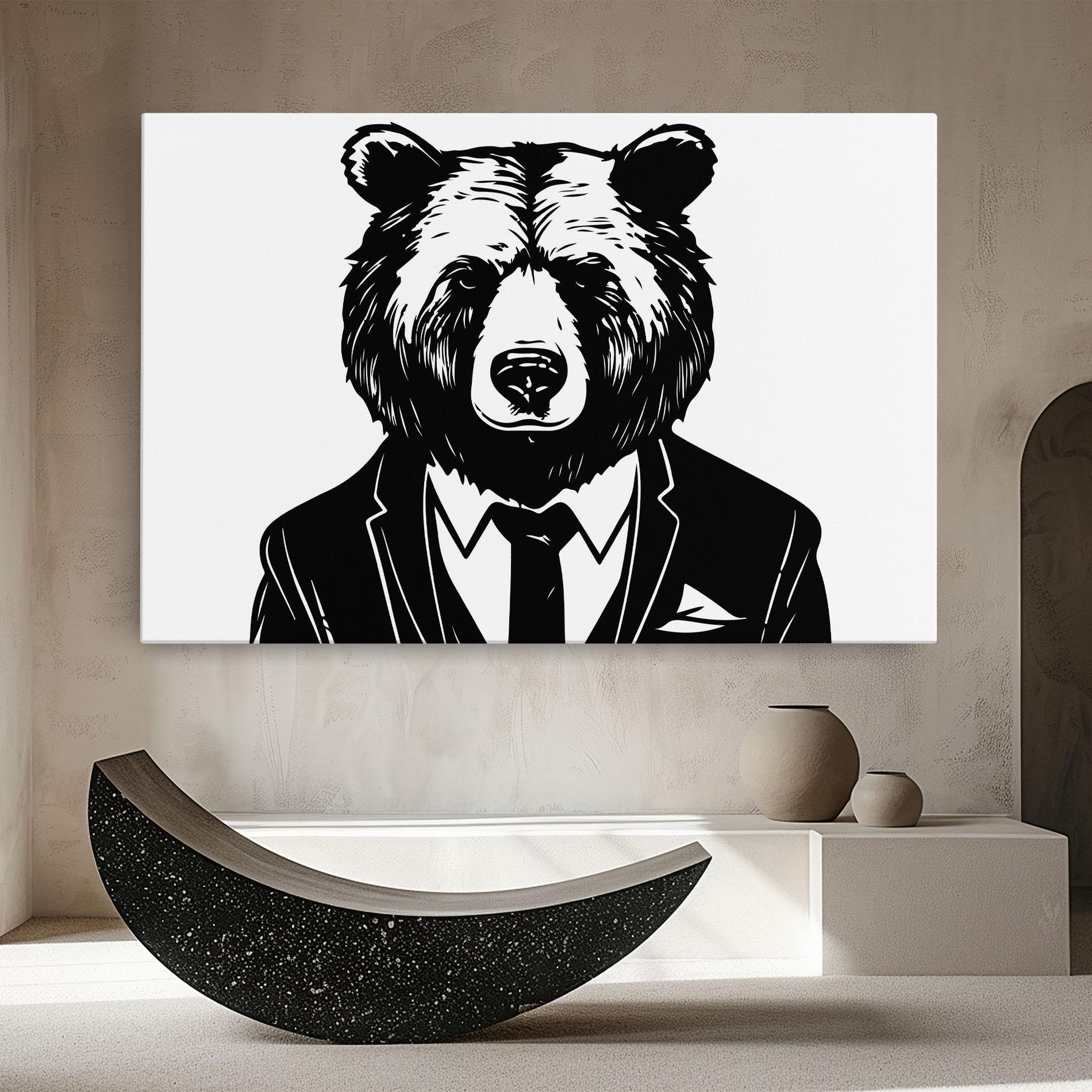 Obraz na Płótnie Business Bear mockup 8