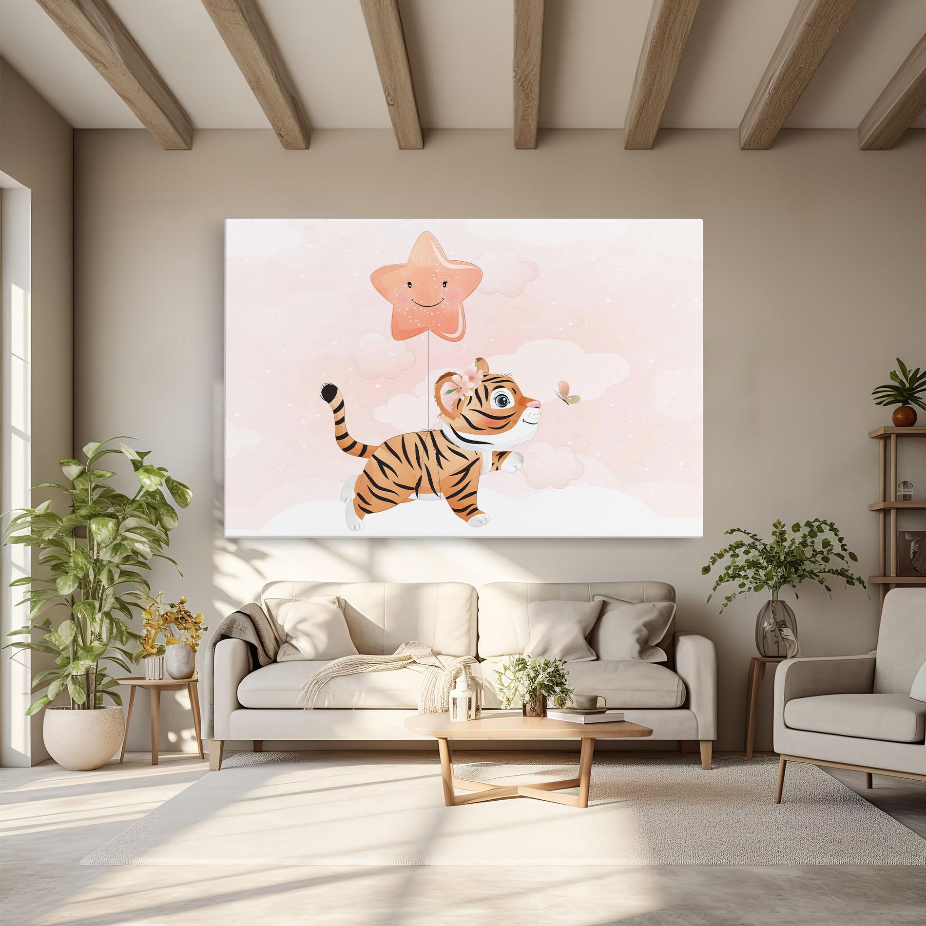 Obraz na Płótnie Baby Tiger Art mockup 6