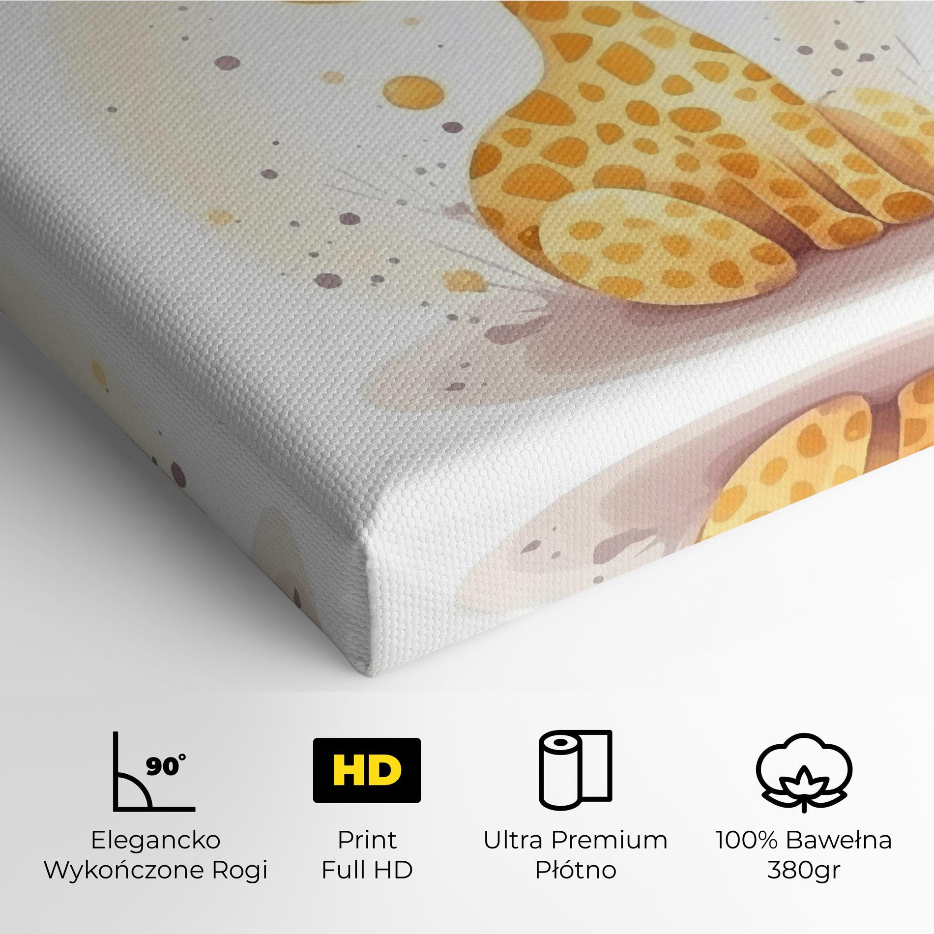 Obraz na Płótnie Adorable Giraffe mockup 4
