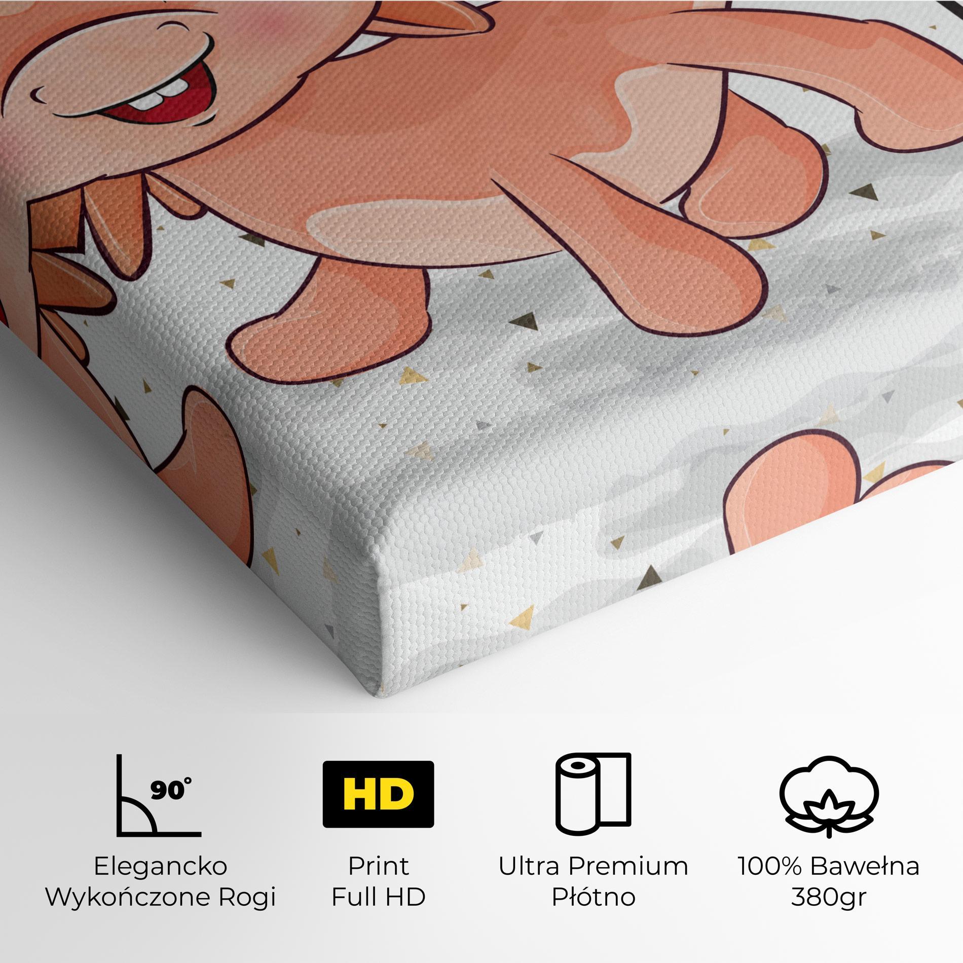 Obraz na Płótnie Baby Cute Dragon mockup 4