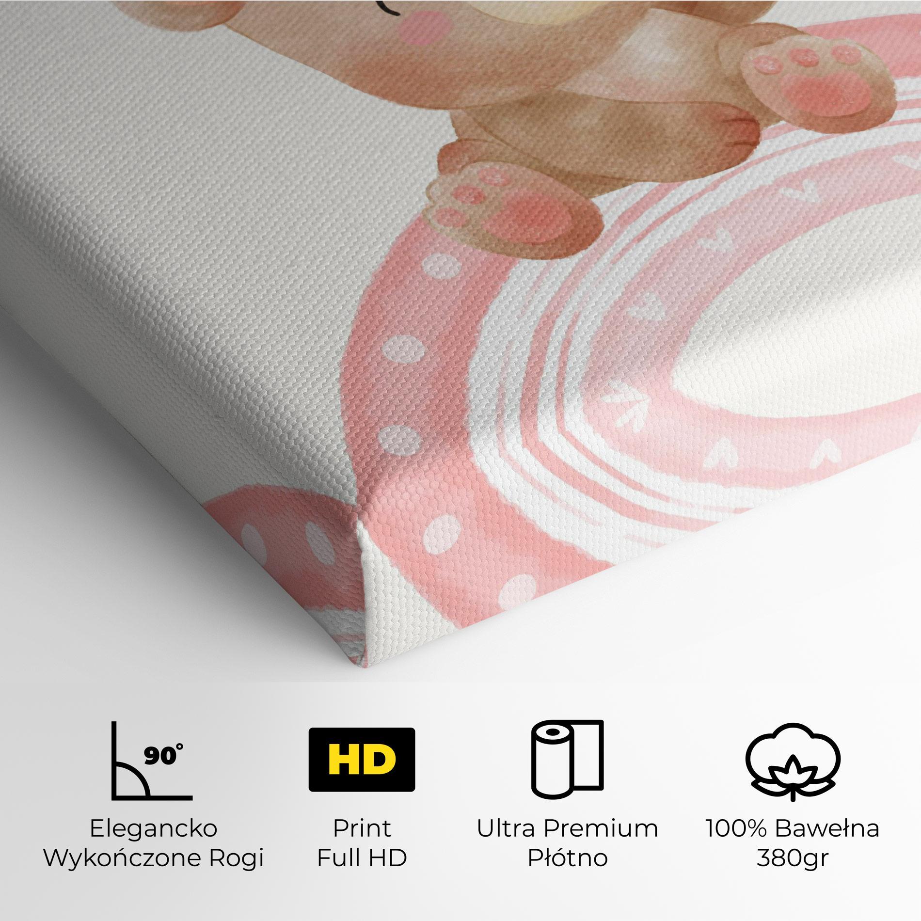 Obraz na Płótnie Sweet Baby Bear mockup 4