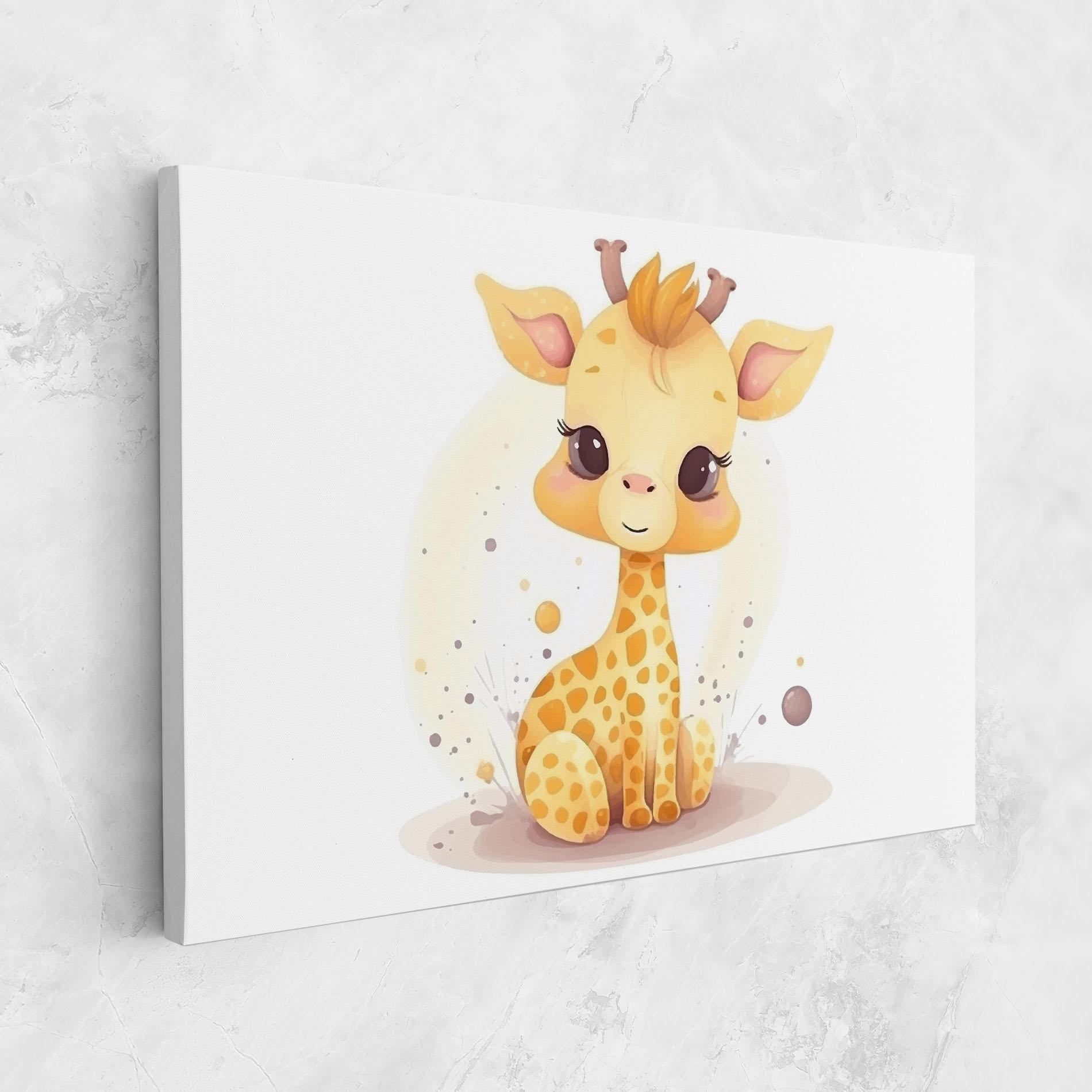 Obraz na Płótnie Adorable Giraffe mockup 1
