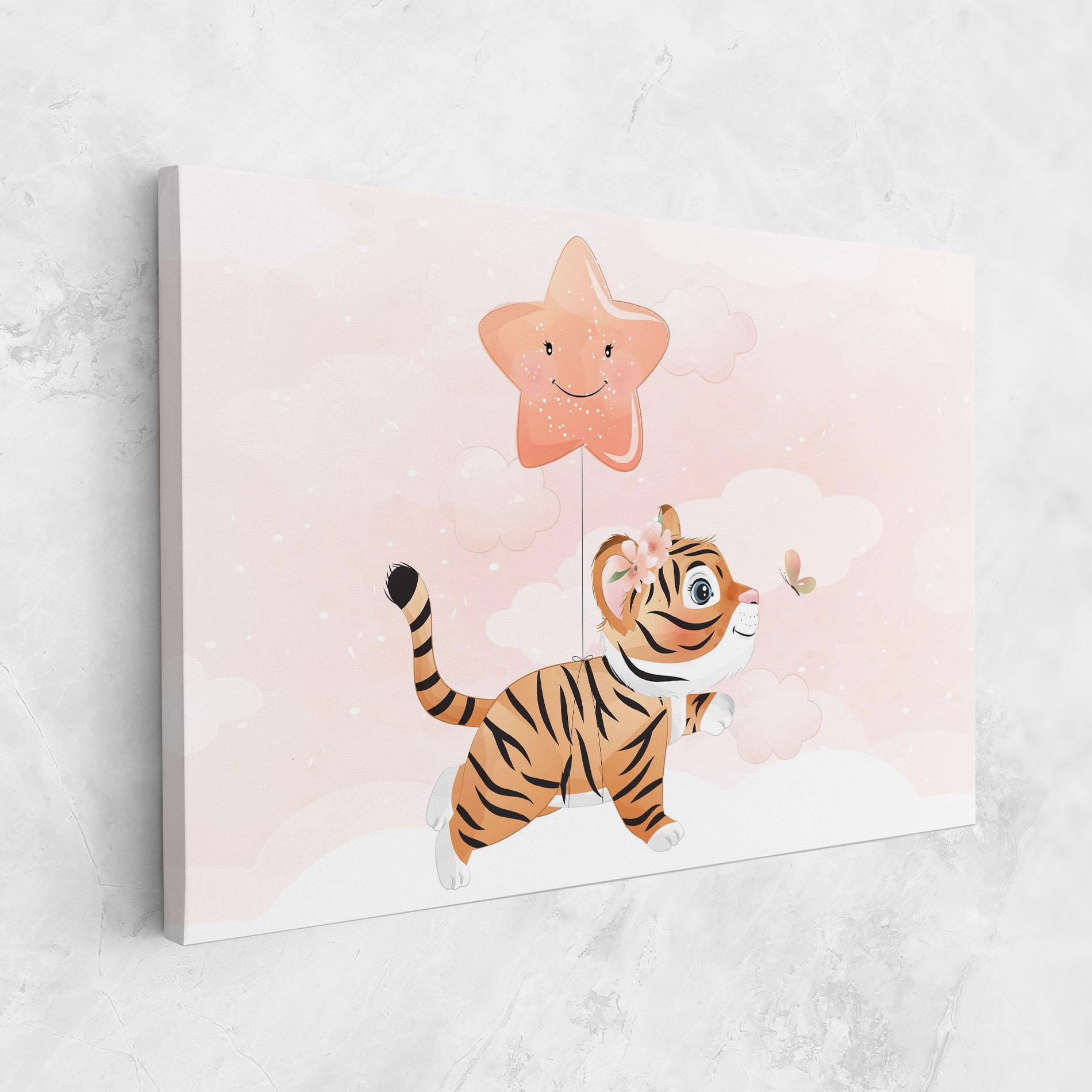 Obraz na Płótnie Baby Tiger Art mockup 1