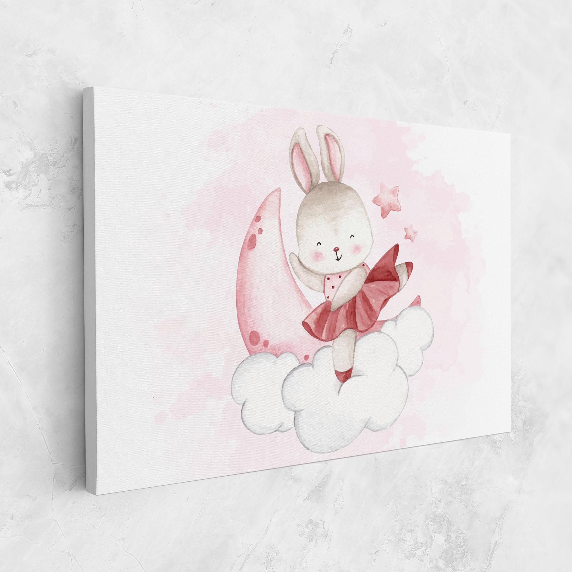 Obraz na Płótnie Ballerina Rabbit mockup 1