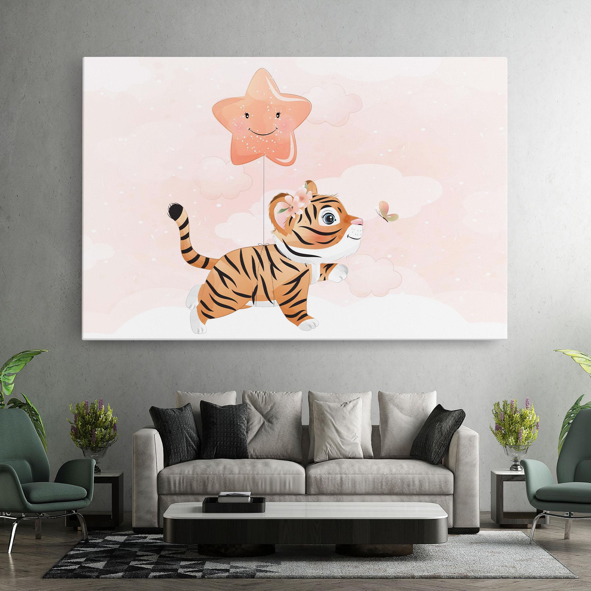 Obraz na Płótnie Baby Tiger Art mockup 7