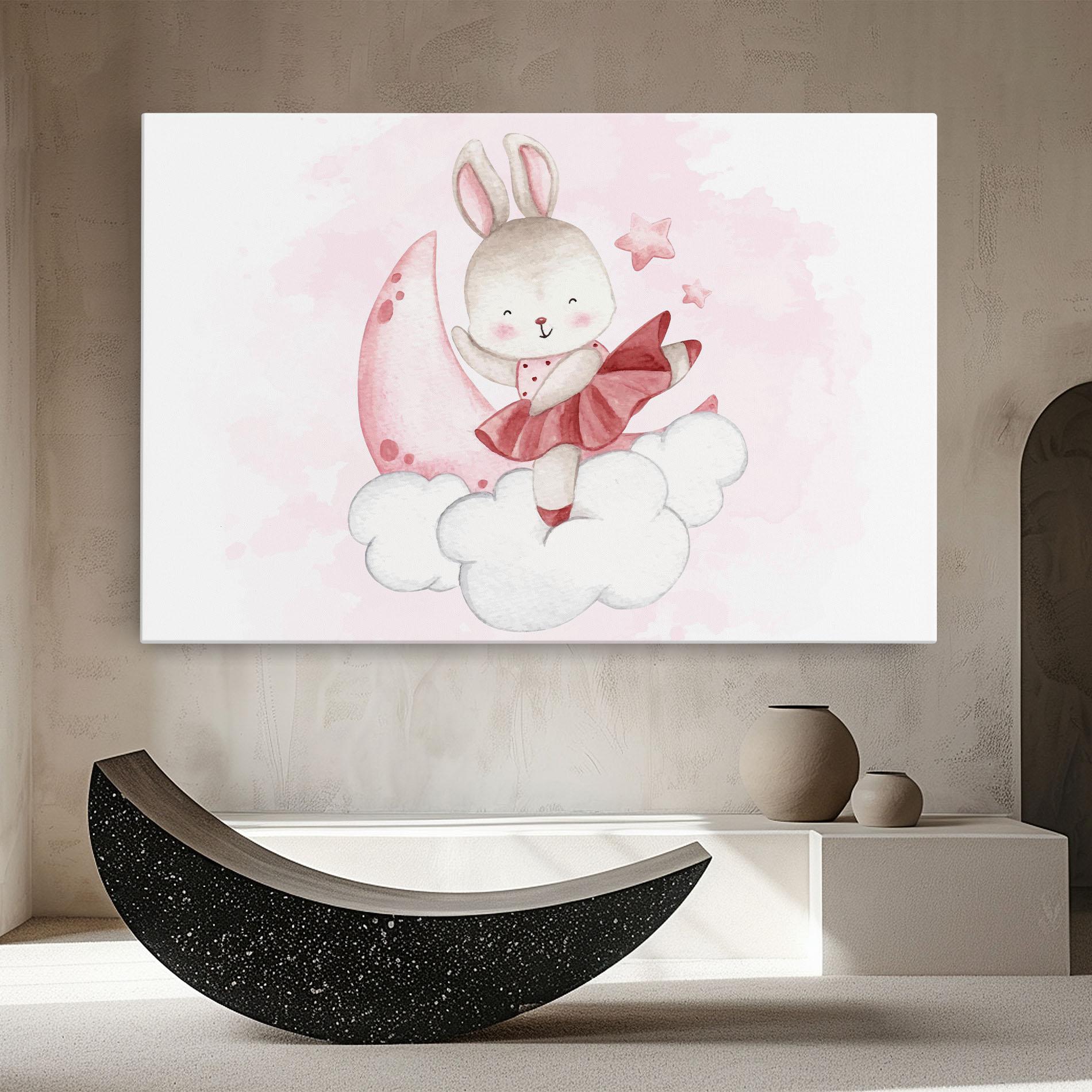 Obraz na Płótnie Ballerina Rabbit mockup 8