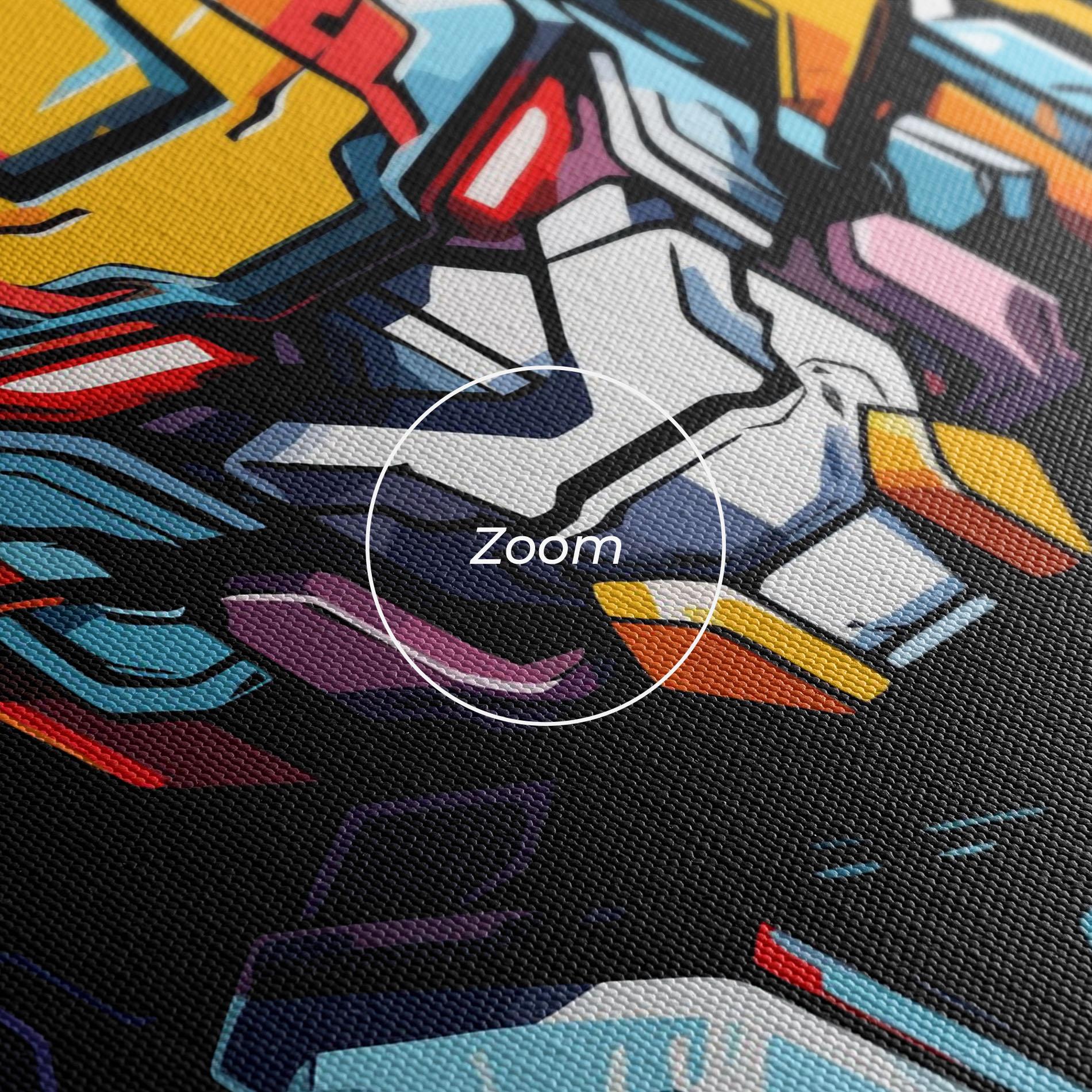 Obraz na Płótnie Colorful Robot mockup 3