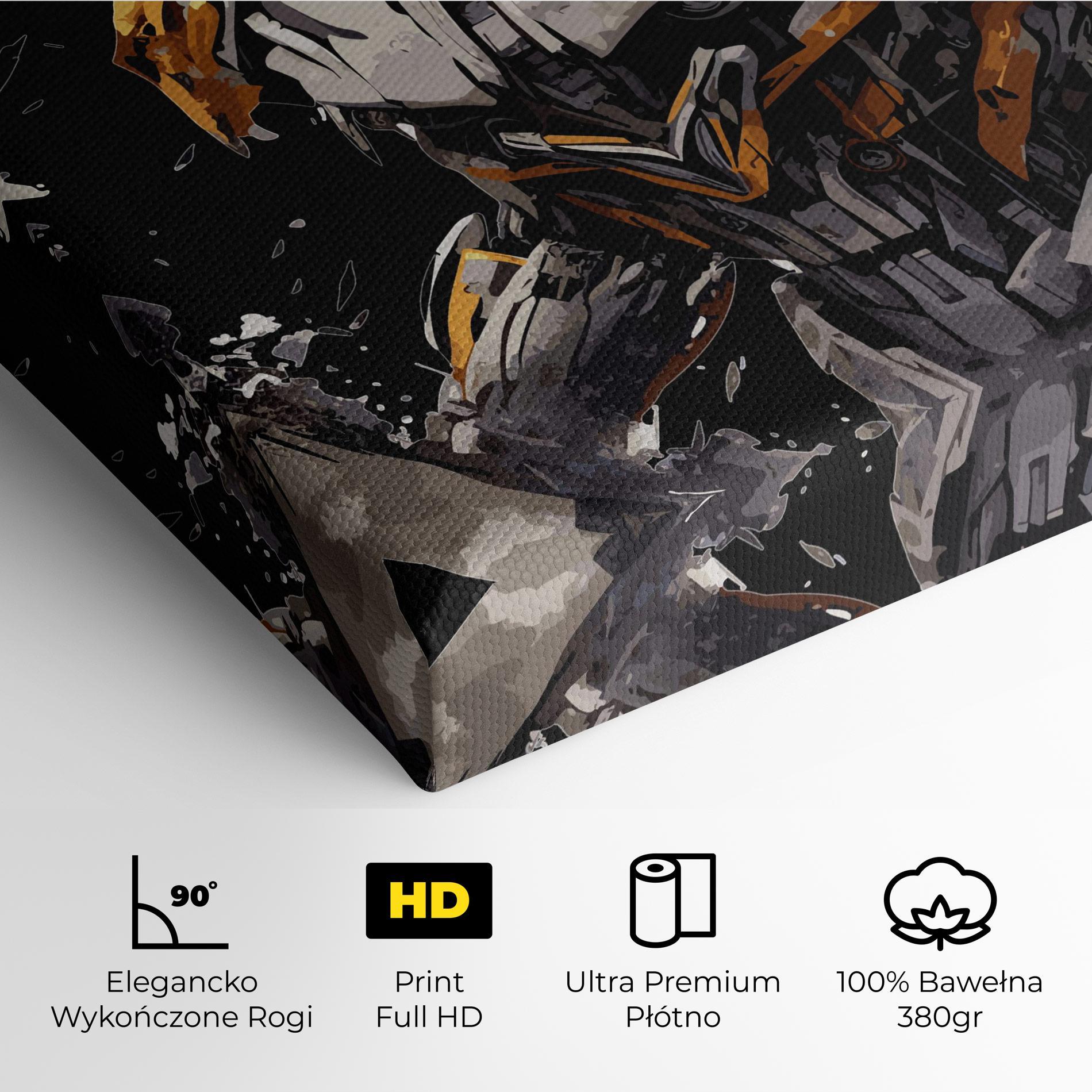 Obraz na Płótnie Grey Transformers mockup 4