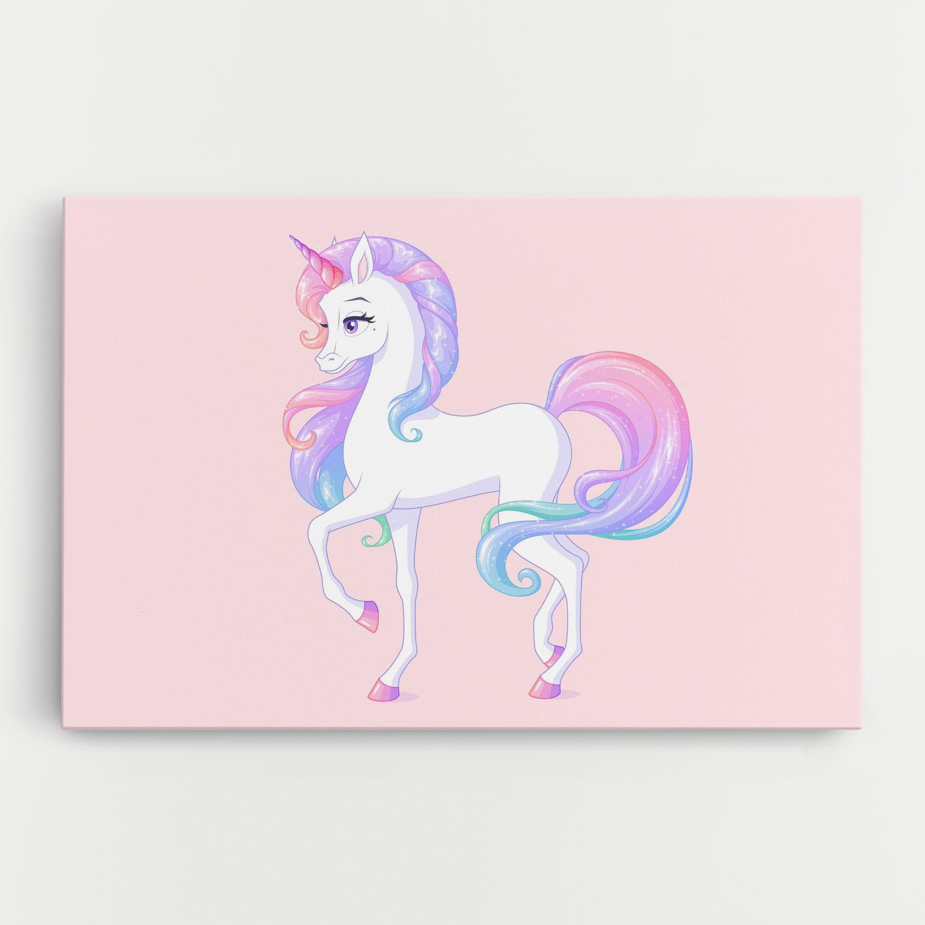 Obraz na Płótnie Beautiful Unicorn mockup 0