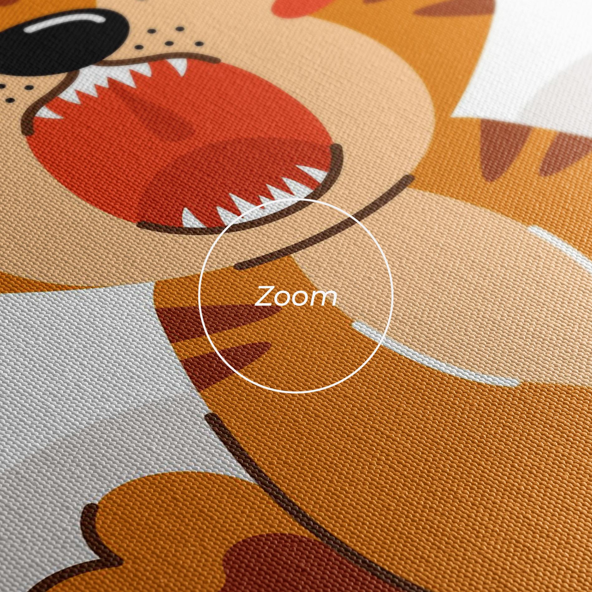 Obraz na Płótnie Cute Sleepy Tiger mockup 3