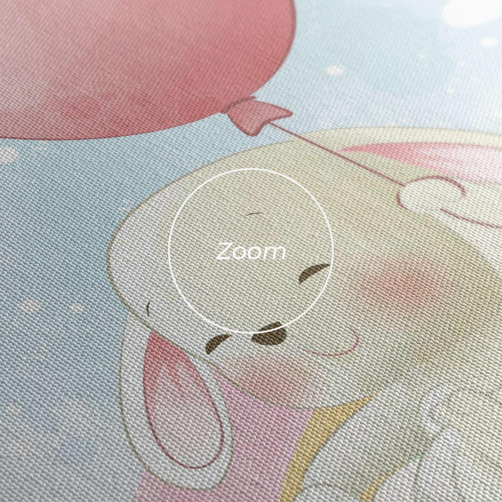 Obraz na Płótnie Rainbow Bunny Art mockup 3