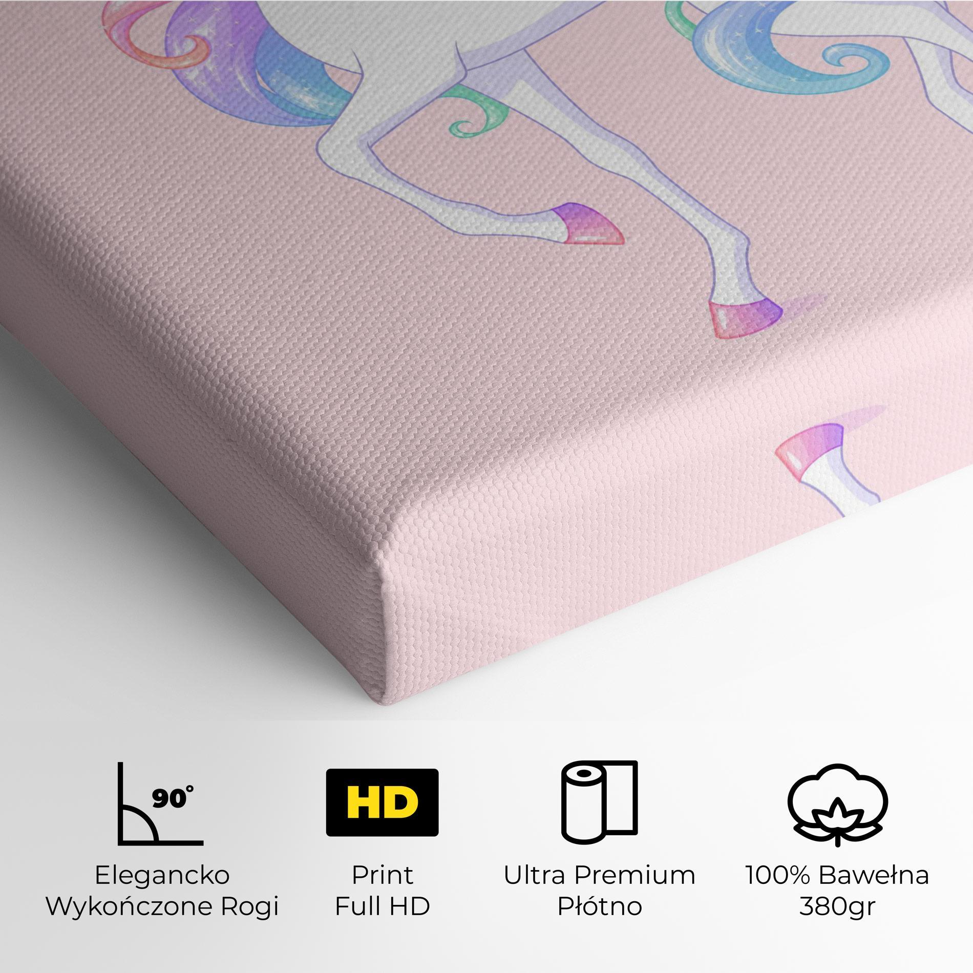 Obraz na Płótnie Beautiful Unicorn mockup 4