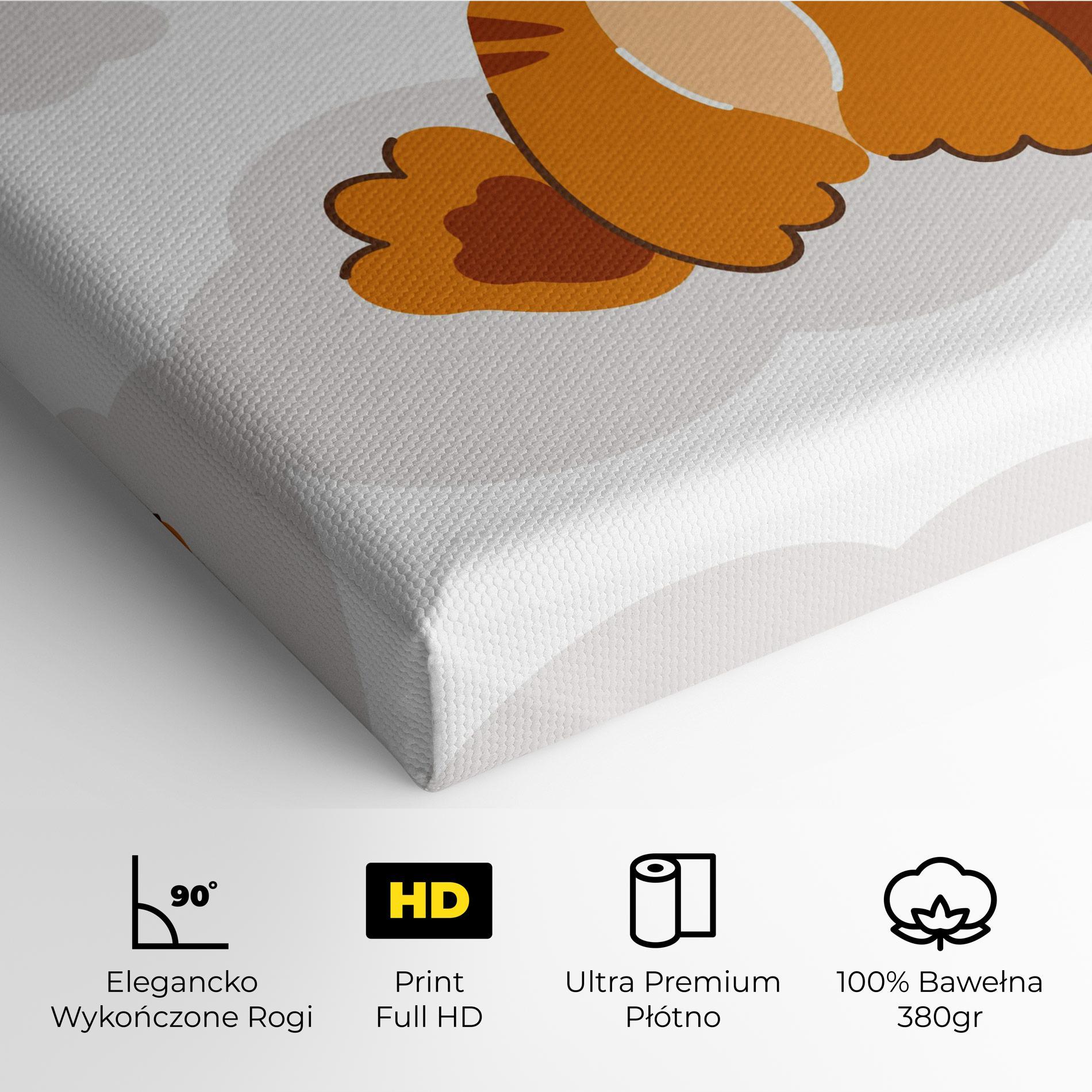 Obraz na Płótnie Cute Sleepy Tiger mockup 4