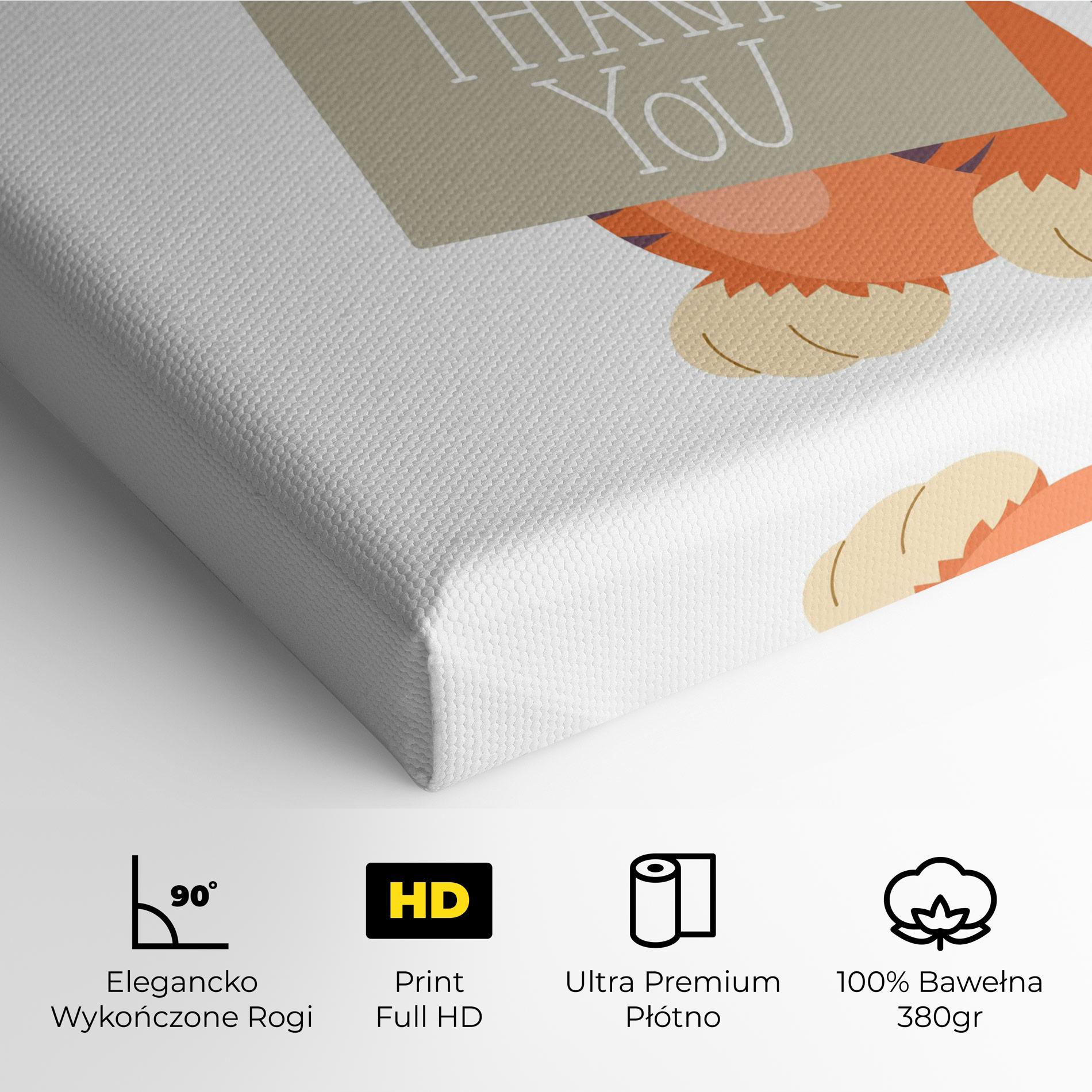 Obraz na Płótnie Tiger Thank U mockup 4