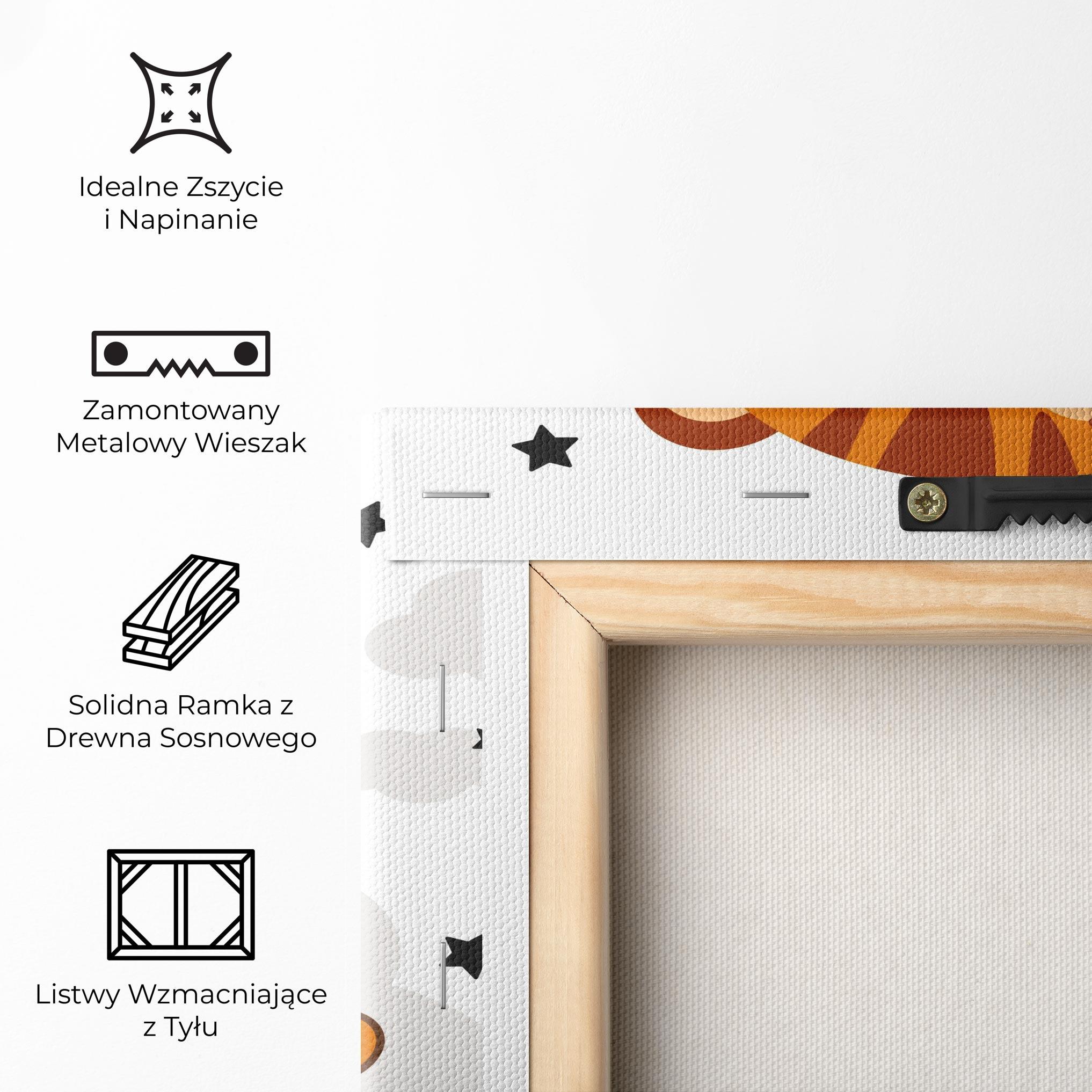 Obraz na Płótnie Cute Sleepy Tiger mockup 5