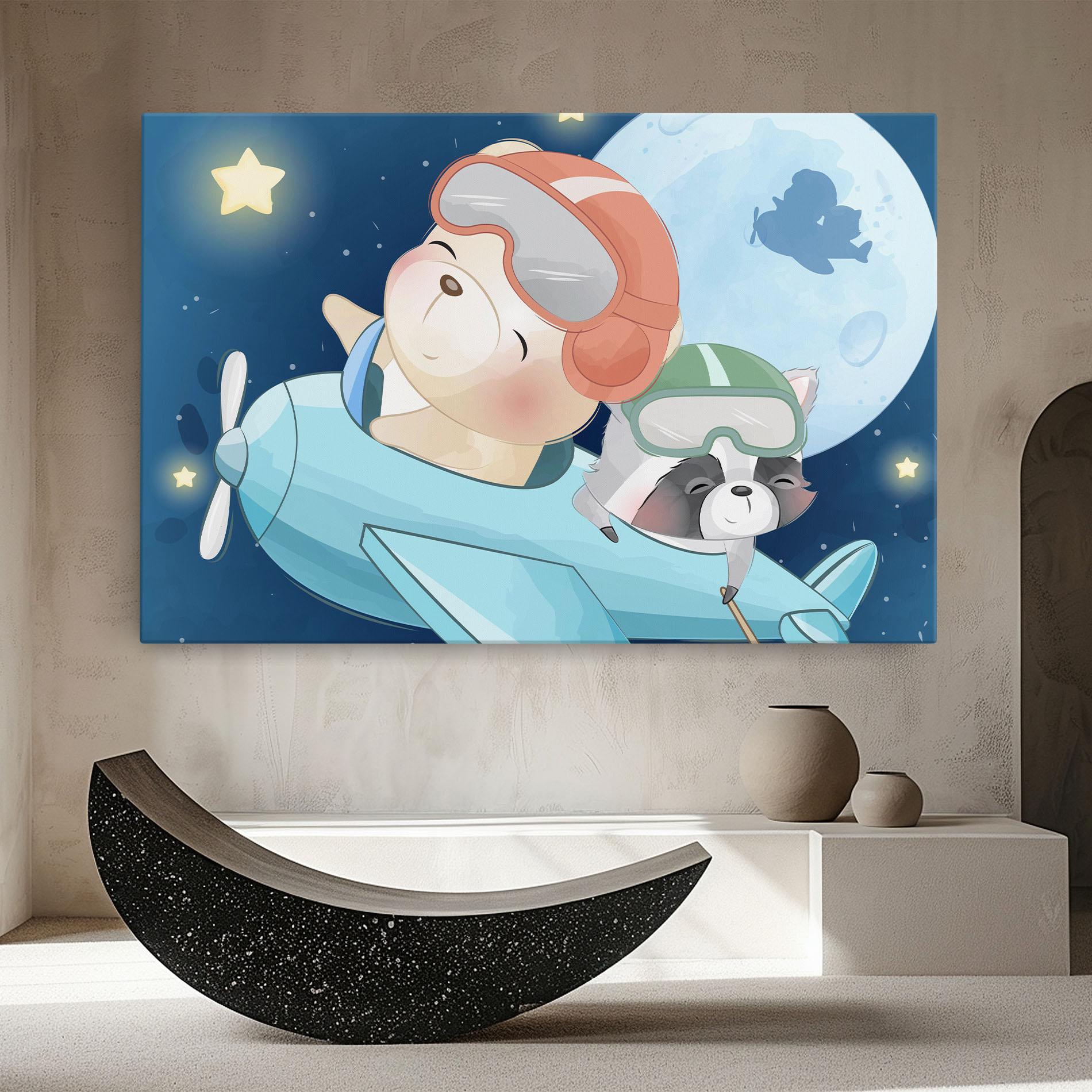 Obraz na Płótnie Bear Flying Star mockup 8