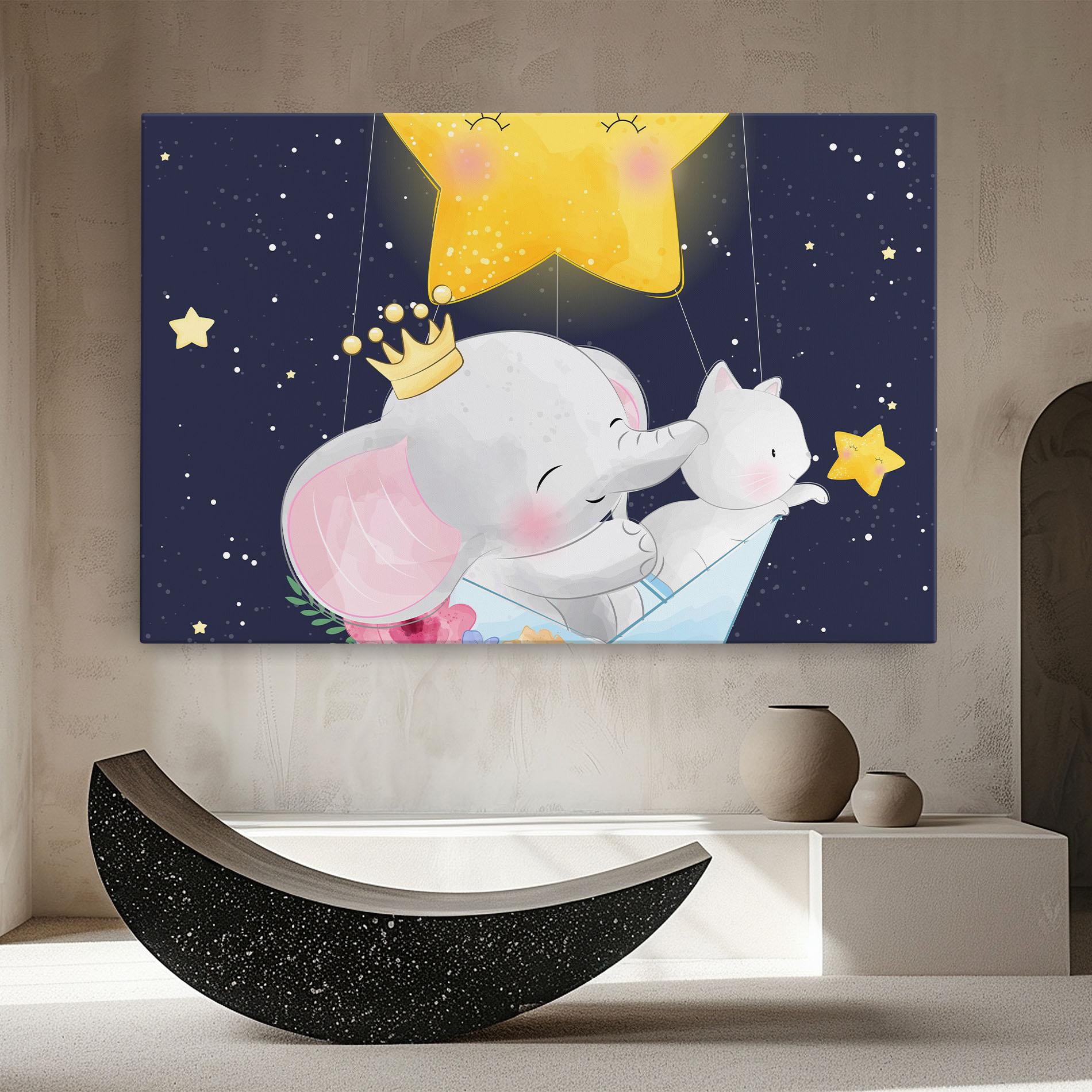 Obraz na Płótnie Elephant Cat mockup 8