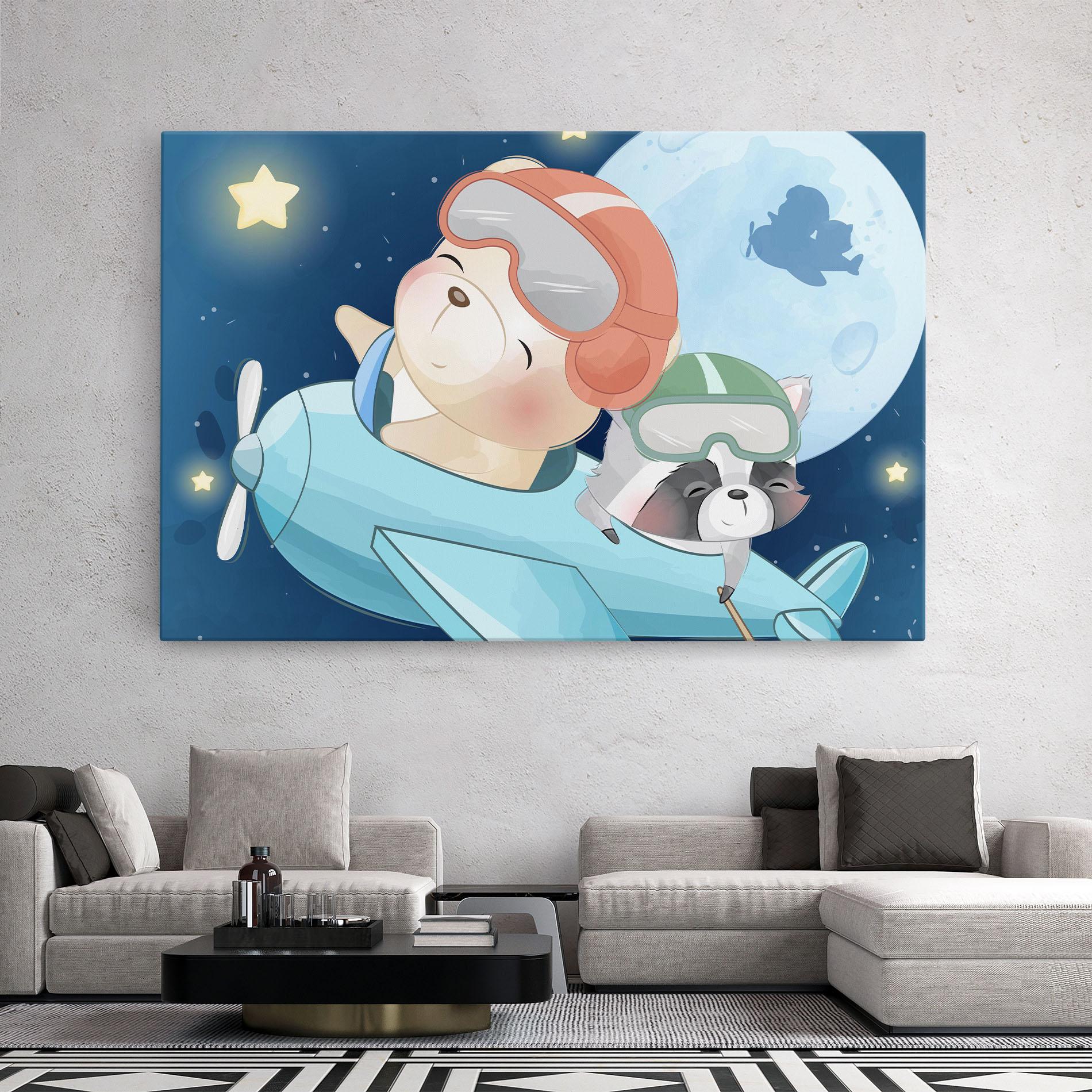 Obraz na Płótnie Bear Flying Star mockup 2