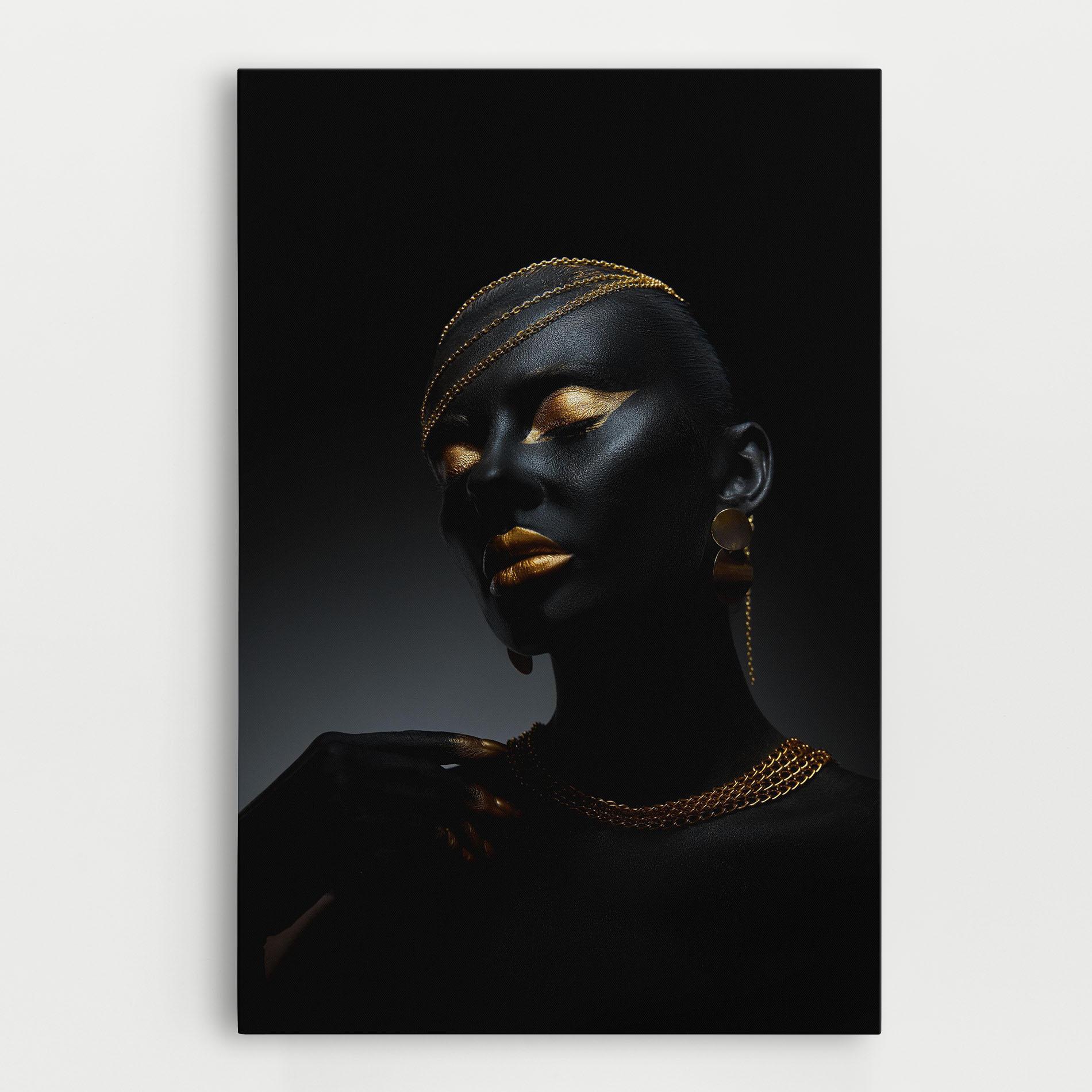 Obraz na Płótnie Beauty Gold mockup 0