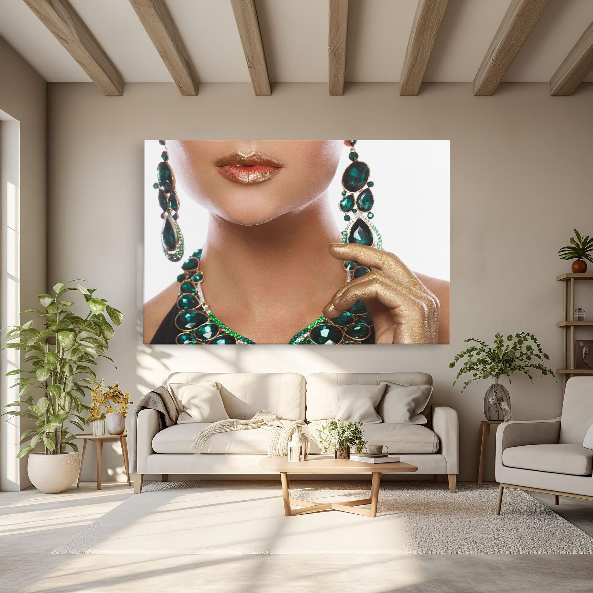 Obraz na Płótnie Green Accessory mockup 6